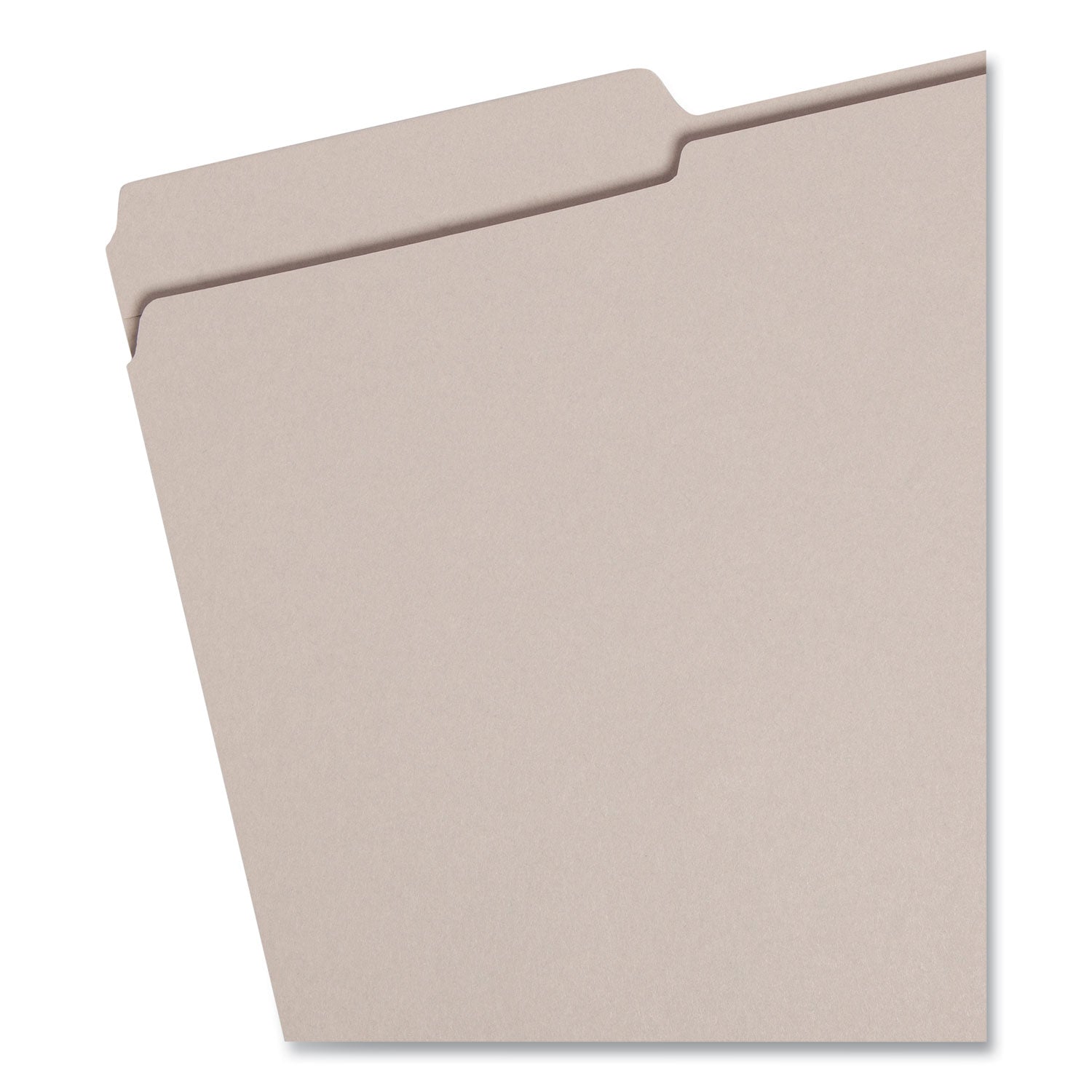 Reinforced Top Tab Colored File Folders, 1/3-Cut Tabs: Assorted, Legal Size, 0.75" Expansion, Gray, 100/Box -