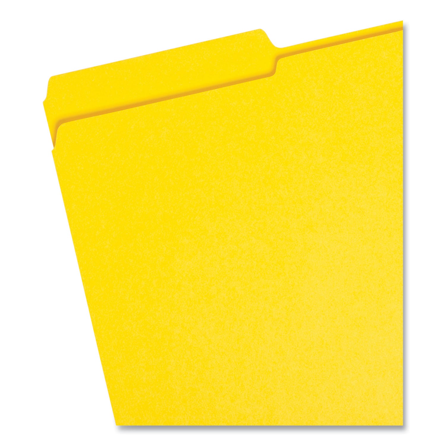 Reinforced Top Tab Colored File Folders, 1/3-Cut Tabs: Assorted, Legal Size, 0.75" Expansion, Yellow, 100/Box -