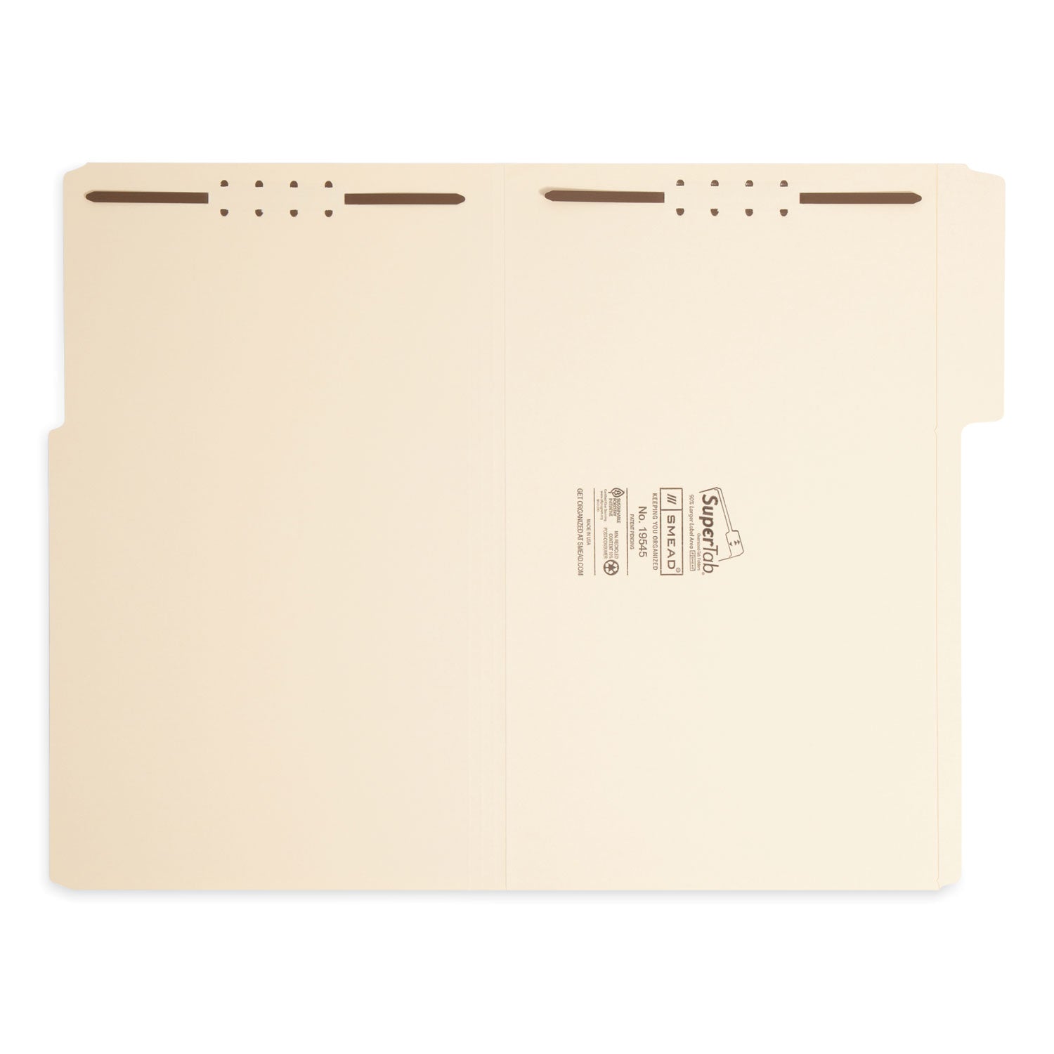 supertab-reinforced-guide-height-fastener-folders-14-pt-manila-075-expansion-2-fasteners-legal-size-manila-50-box_smd19545 - 2