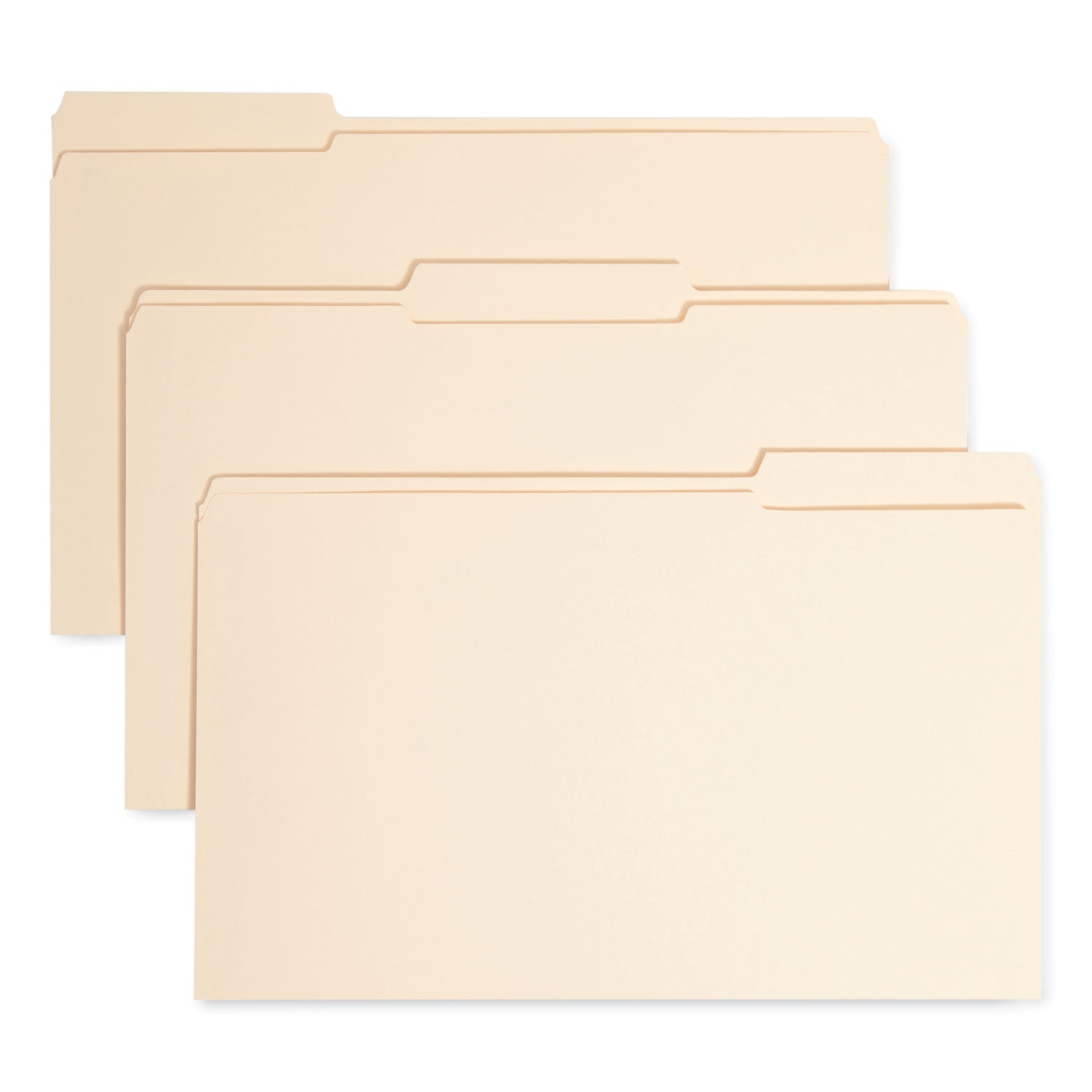 Top Tab Manila Expansion Fastener Folders, 1.5" Expansion, 2 Fasteners, Legal Size, Manila Exterior, 50/Box -