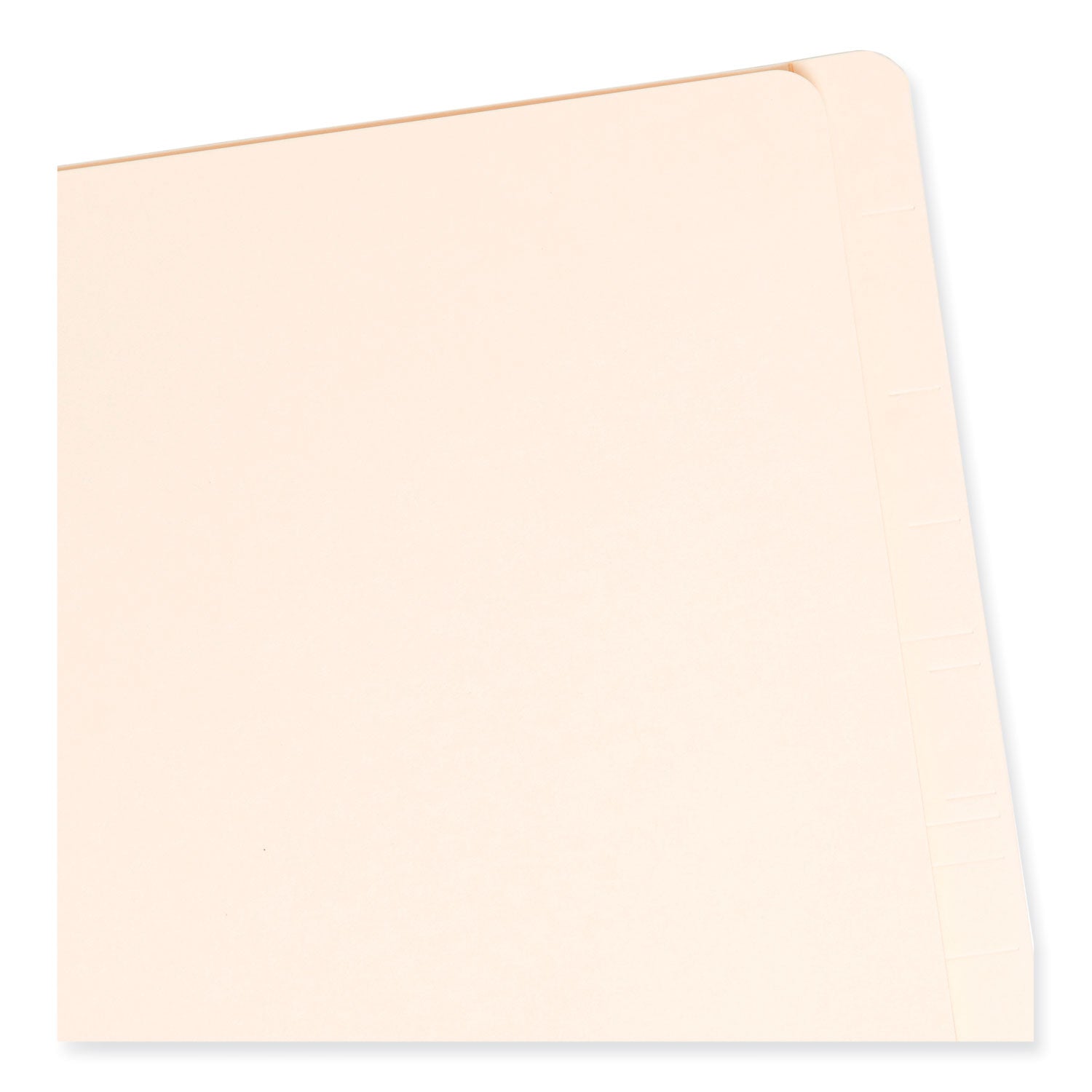 Manila End Tab Classification Folders, 2" Expansion, 1 Divider, 4 Fasteners, Letter Size, Manila Exterior, 10/Box -