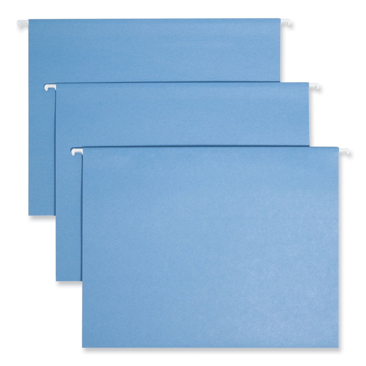 TUFF Hanging Folders with Easy Slide Tab, Letter Size, 1/3-Cut Tabs, Blue, 18/Box -