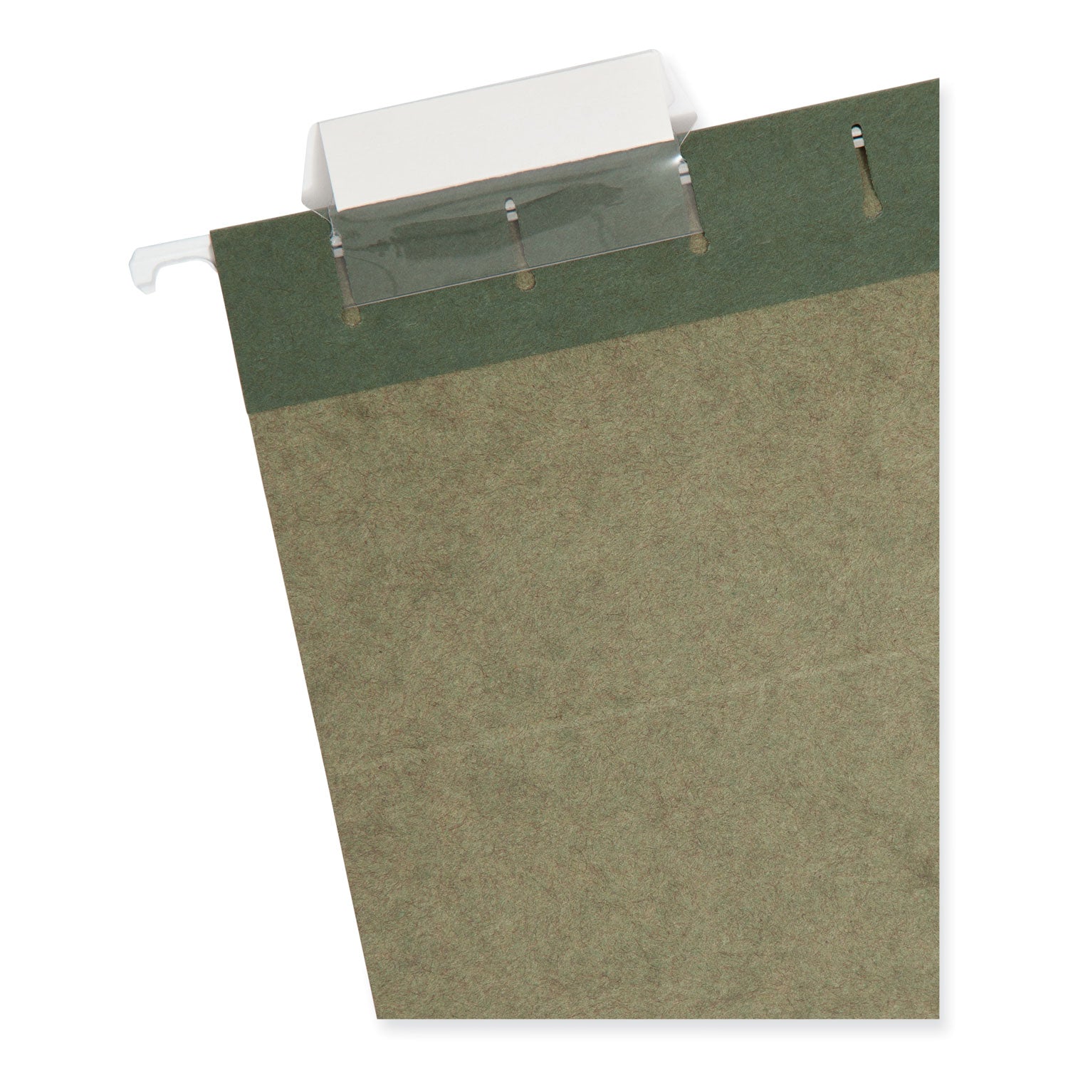 Hanging Folders, Letter Size, 1/5-Cut Tabs, Standard Green, 25/Box -
