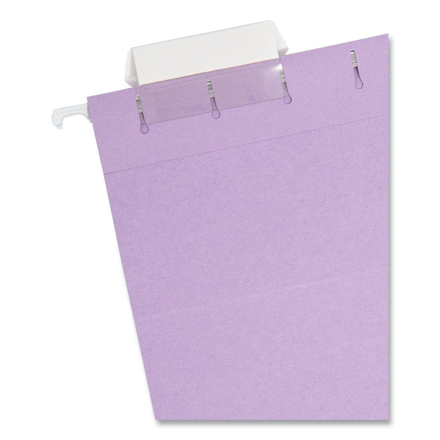 Colored Hanging File Folders with 1/5 Cut Tabs, Letter Size, 1/5-Cut Tabs, Lavender, 25/Box -