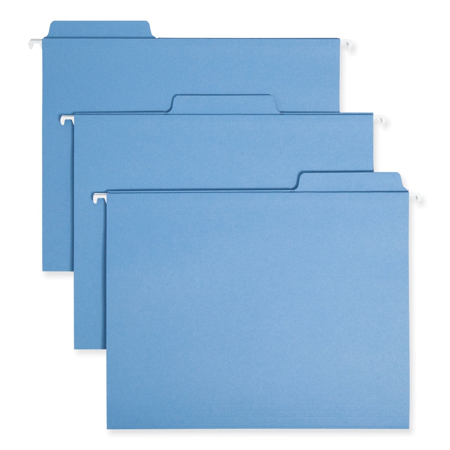 FasTab Hanging Folders, Letter Size, 1/3-Cut Tabs, Blue, 20/Box -