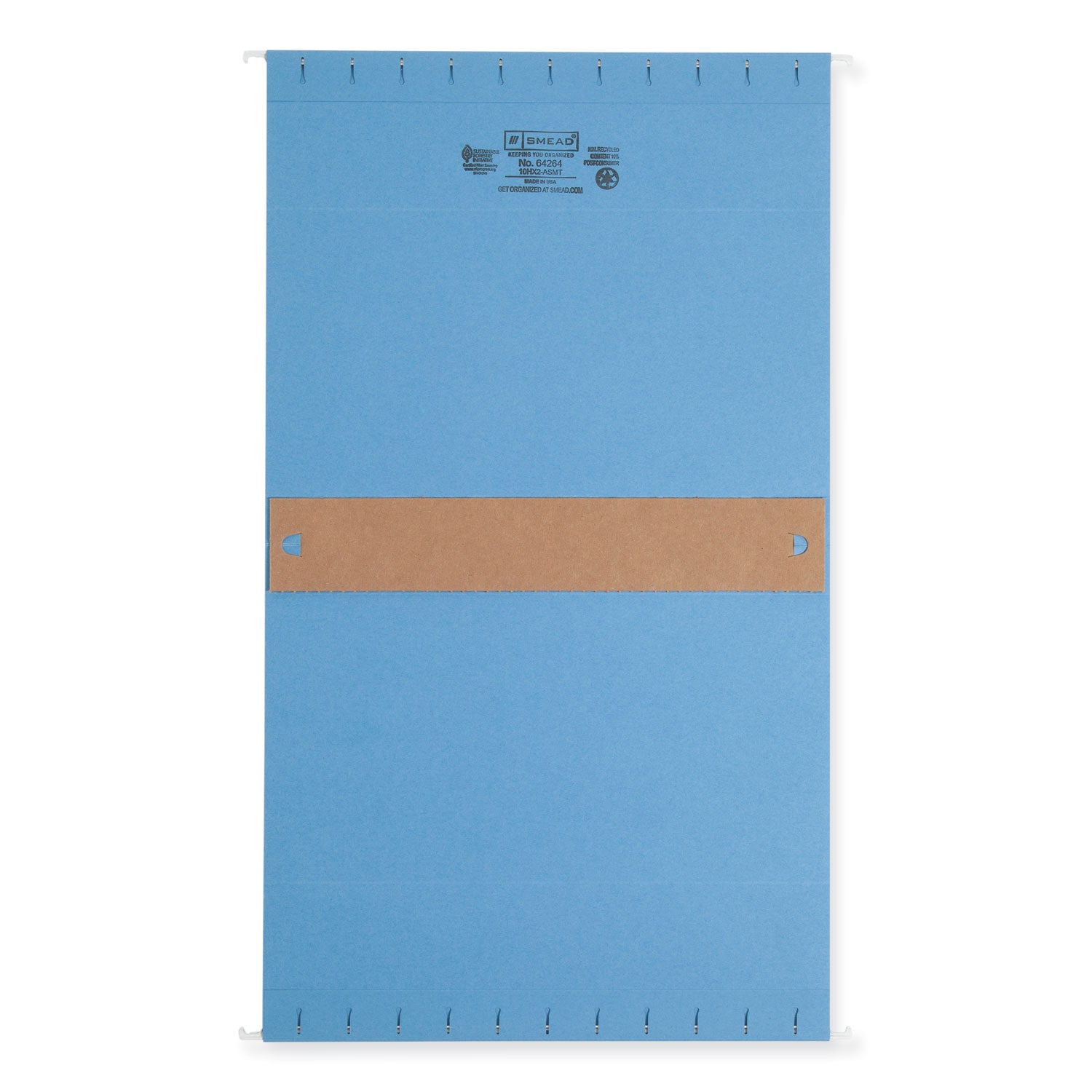 Box Bottom Hanging File Folders, 2" Capacity, Letter Size, 1/5-Cut Tabs, Assorted Colors, 25/Box -