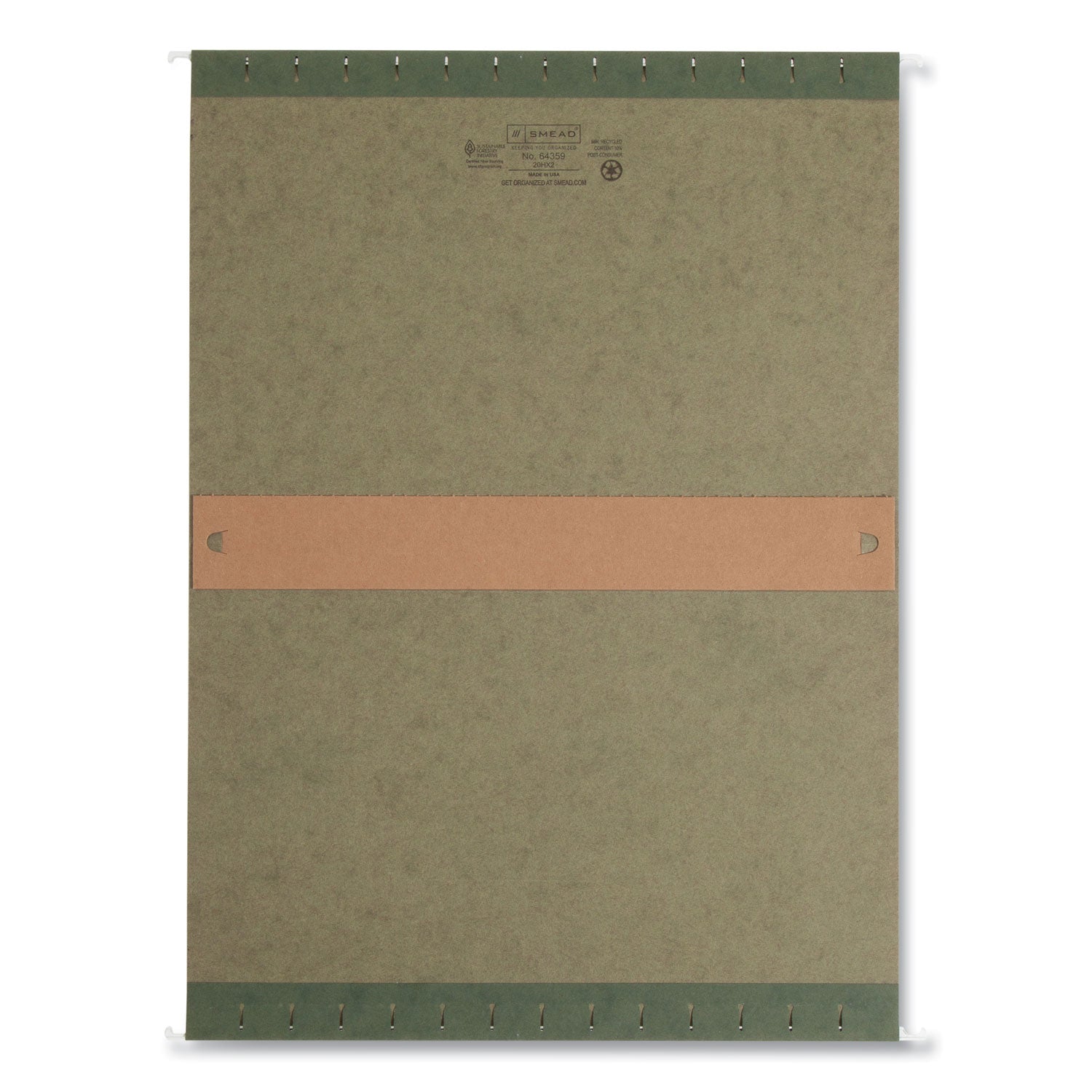 Box Bottom Hanging File Folders, 2" Capacity, Legal Size, Standard Green, 25/Box -