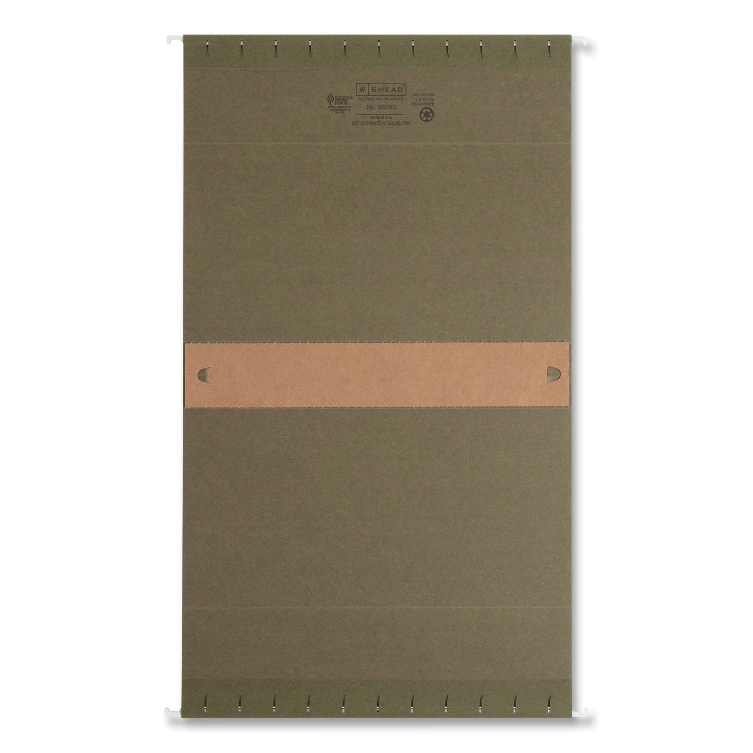 Box Bottom Hanging File Folders, 2" Capacity, Letter Size, Standard Green, 25/Box -