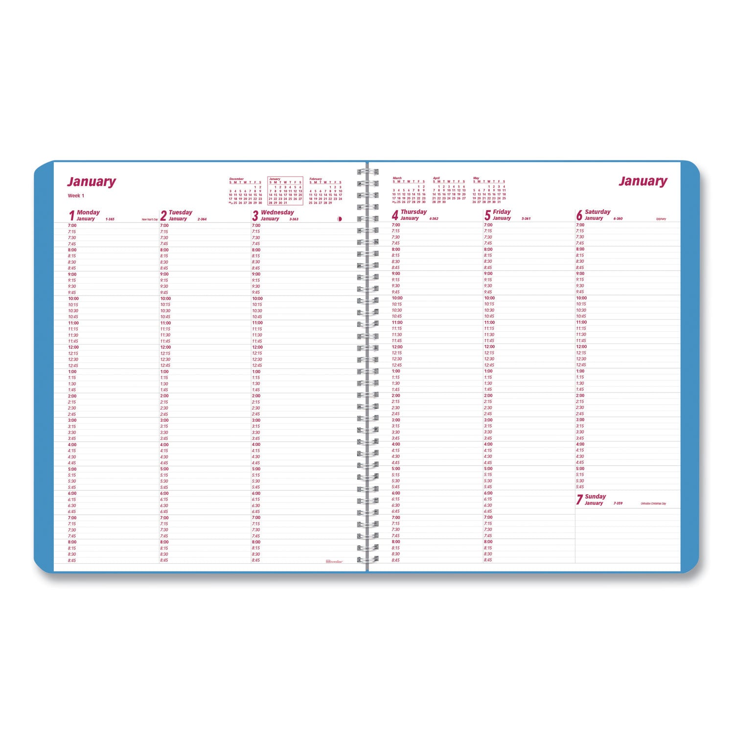 mountains-weekly-appointment-book-mountains-photography-11-x-85-blue-green-cover-12-month-jan-to-dec-2024_redcb950g04 - 2