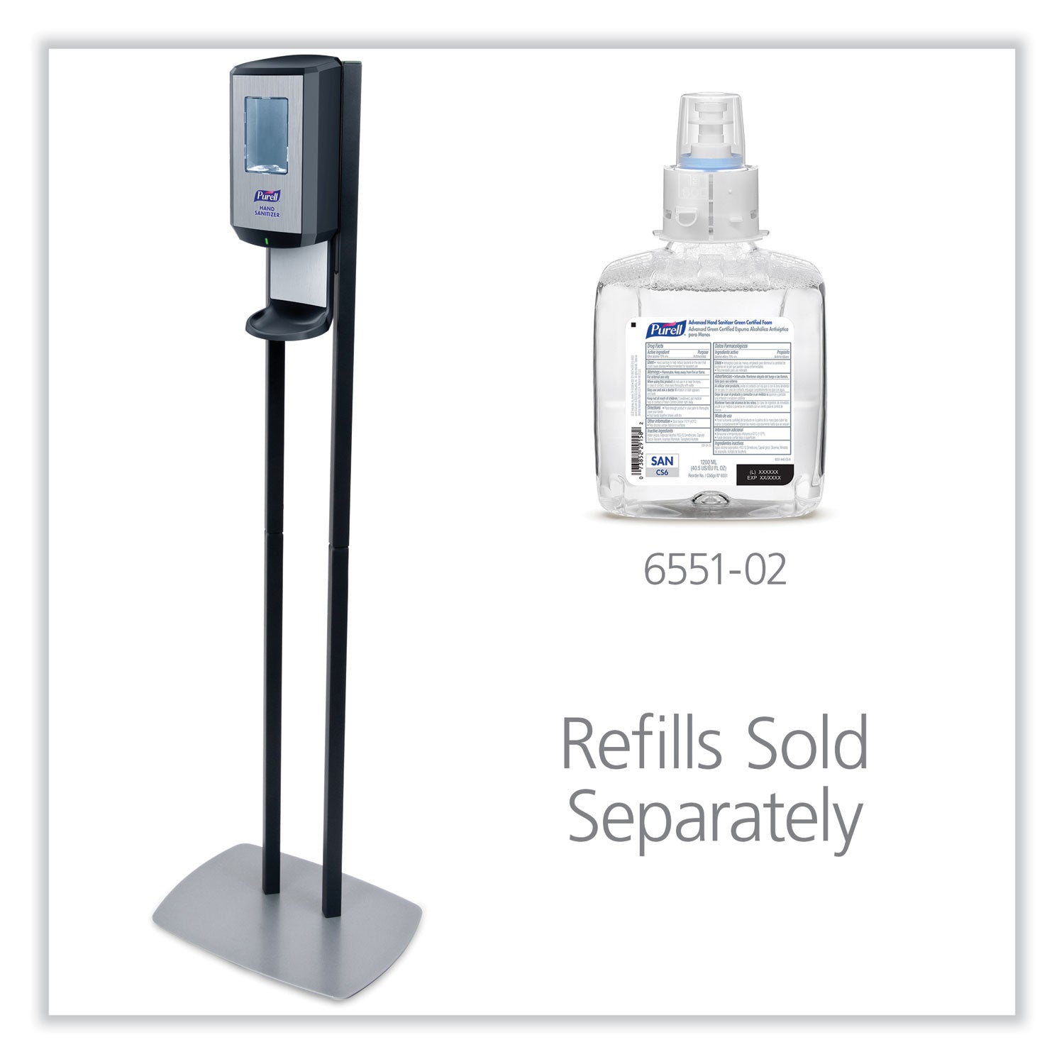 cs6-hand-sanitizer-floor-stand-with-dispenser-1200-ml-135-x-5-x-285-graphite-silver_goj7416ds - 2