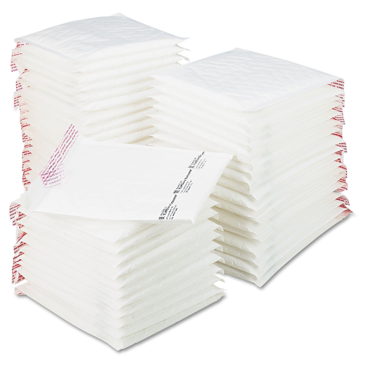 Jiffy TuffGard Extreme Self-Seal Mailer, #2, Barrier Bubble Air Cell Cushion, Self-Adhesive Closure, 8.5 x 12, White, 50/CT -