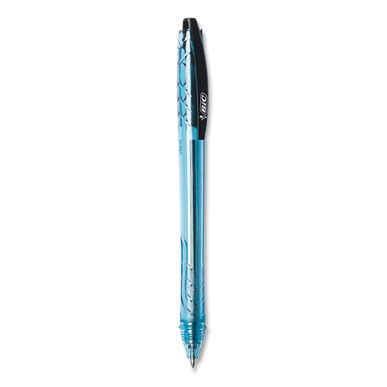 revolution-ocean-bound-ballpoint-pen-retractable-medium-1-mm-black-ink-translucent-blue-barrel-4-pack_bicbprrp41blk - 2