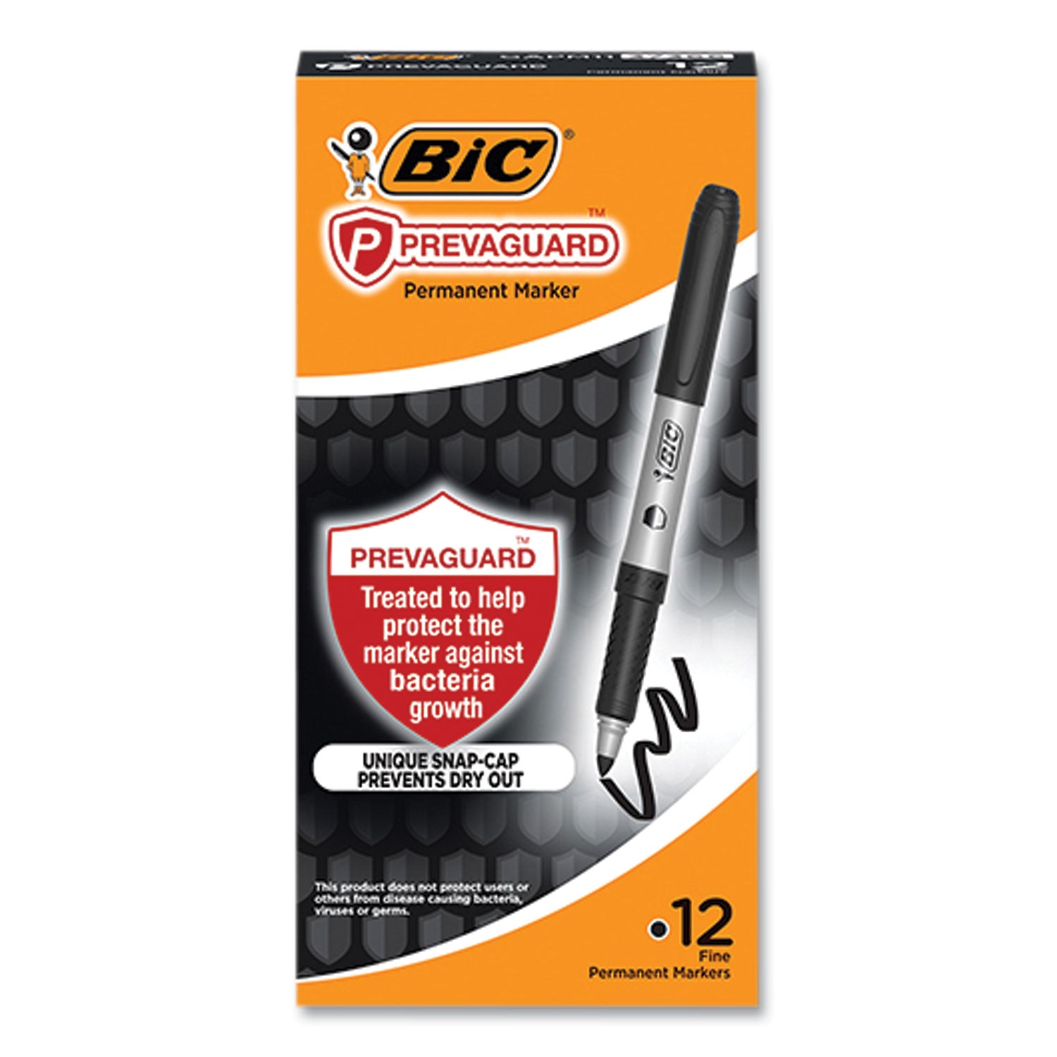 prevaguard-permanent-marker-fine-bullet-tip-black-12-pack_bicgapm11blk - 1