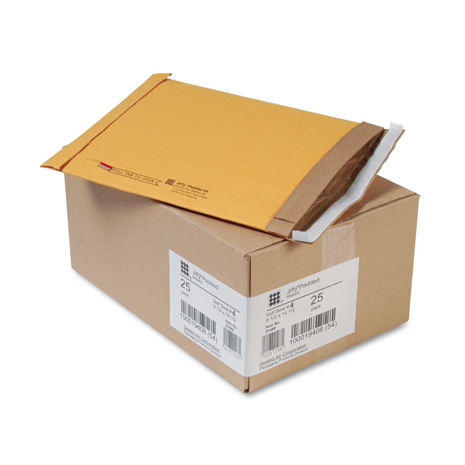 jiffy-padded-mailer-#4-paper-padding-self-adhesive-closure-95-x-145-natural-kraft-25-carton_sel64937 - 1