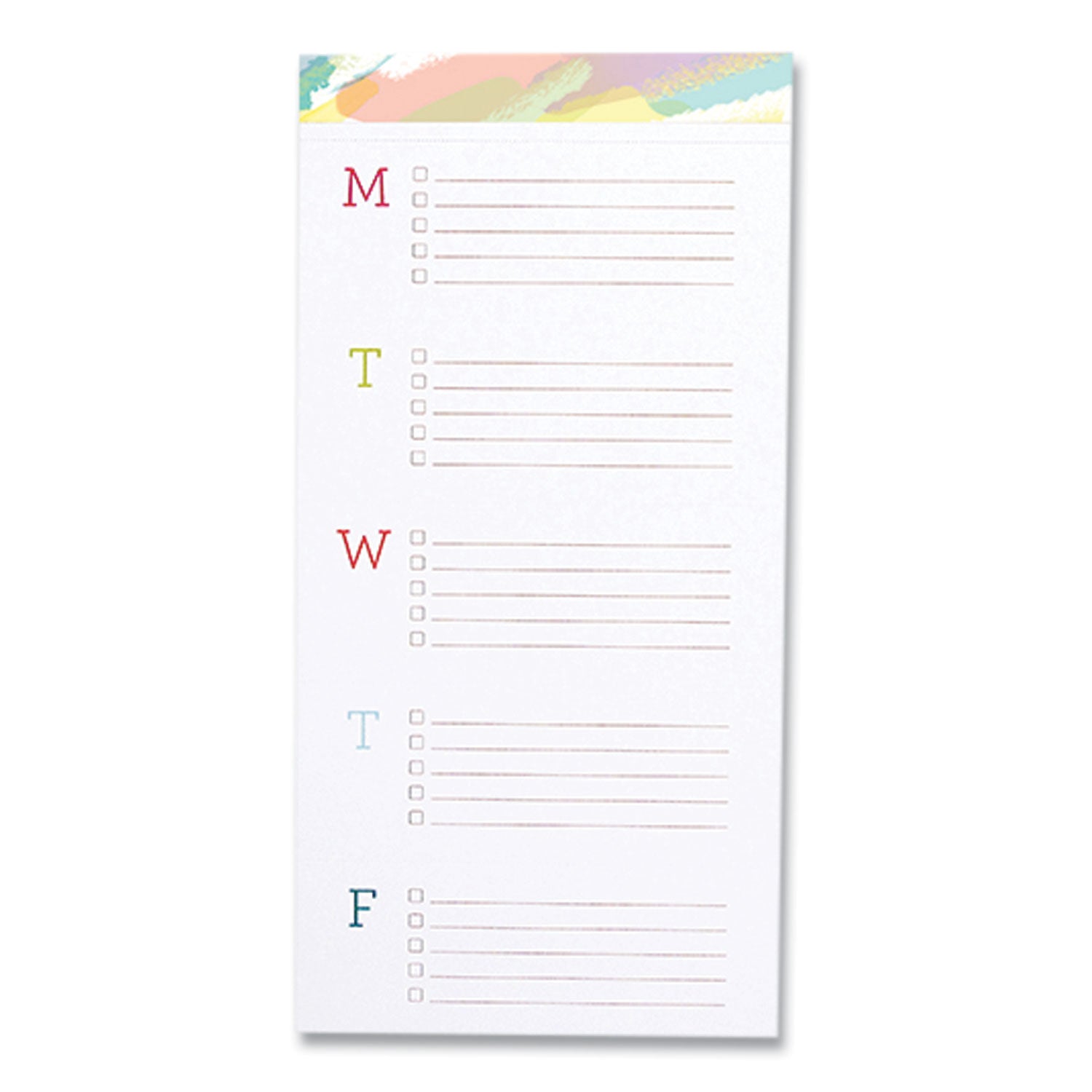 the-big-ta-do-notepad-list-management-format-multicolor-paint-streak-headband-52-white-multicolor-7-x-14-sheets_lltbtd004 - 1
