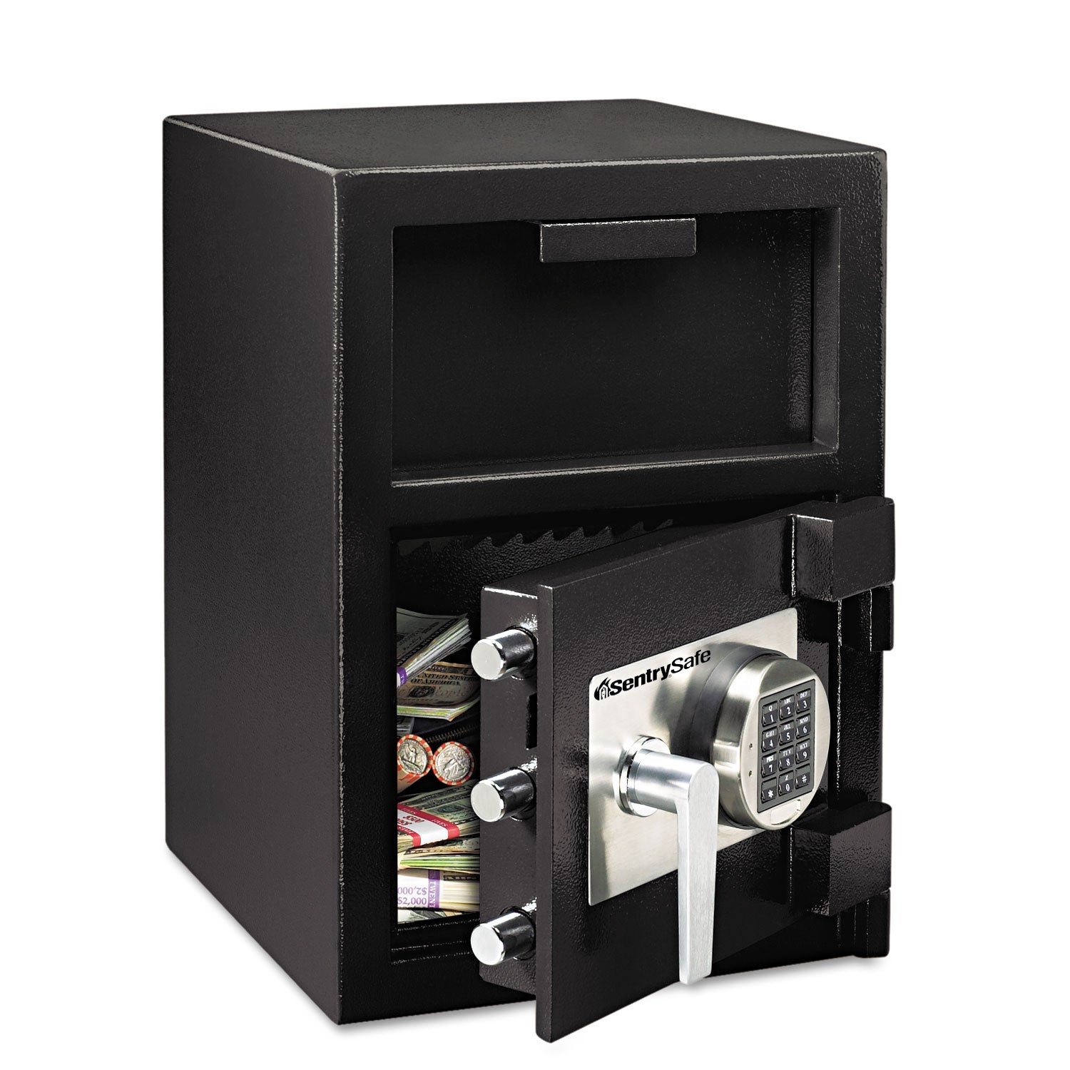 Digital Depository Safe, Extra Large, 1.3 cu ft, 14w x 15.6d x 24h, Black -