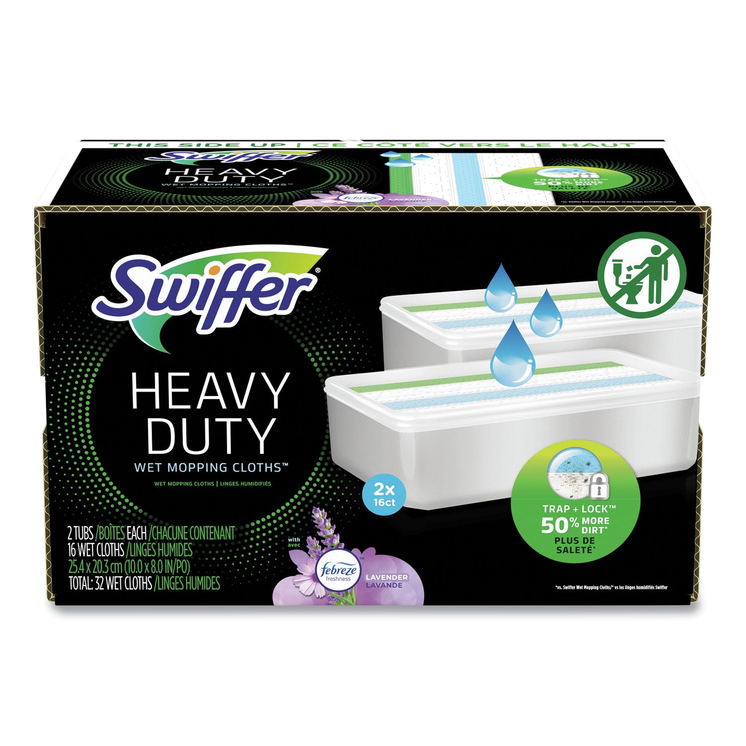 sweeper-trap-+-lock-heavy-duty-wet-mop-cloth-8-x-10-white-32-pack_pgc00739 - 1