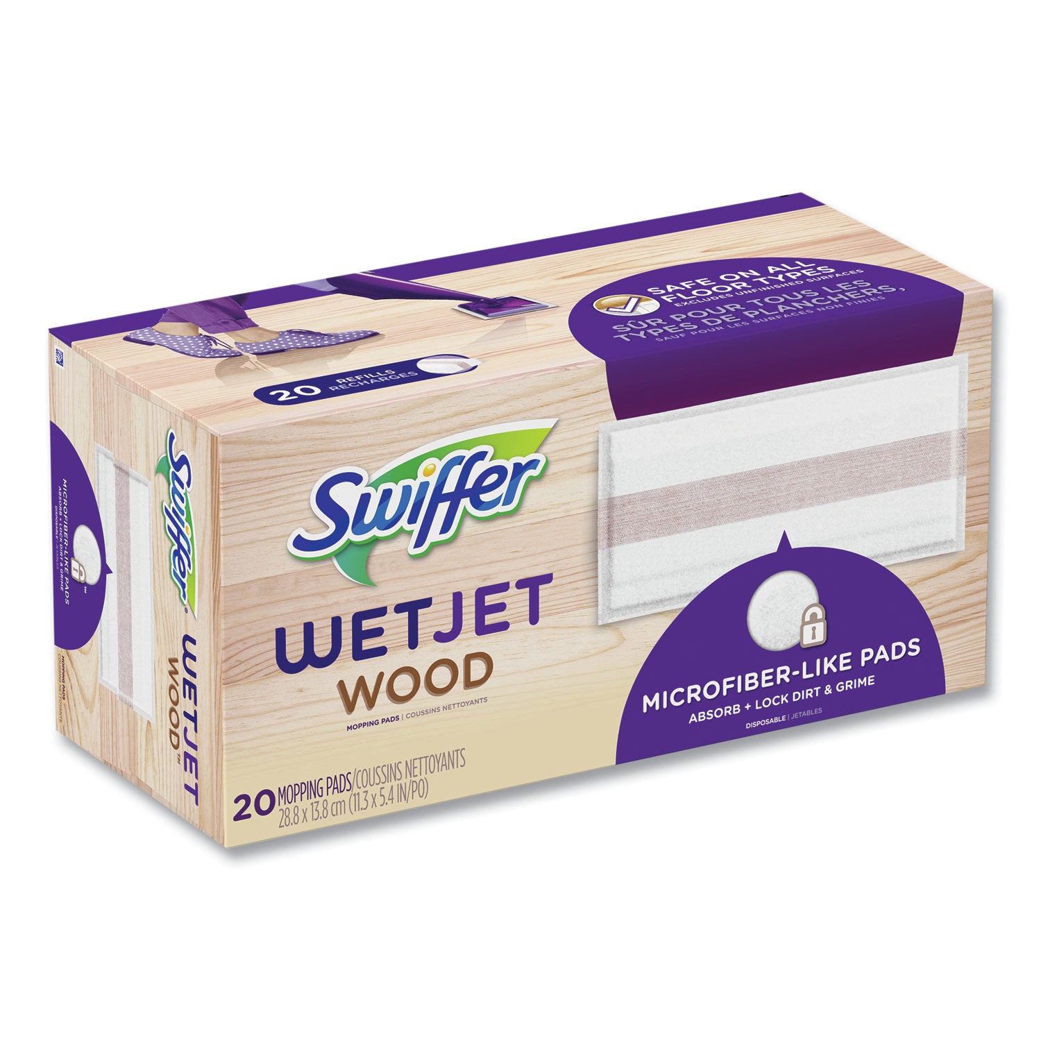 wetjet-system-wood-mopping-pad-54-x-113-white-20-pack_pgc76563 - 2