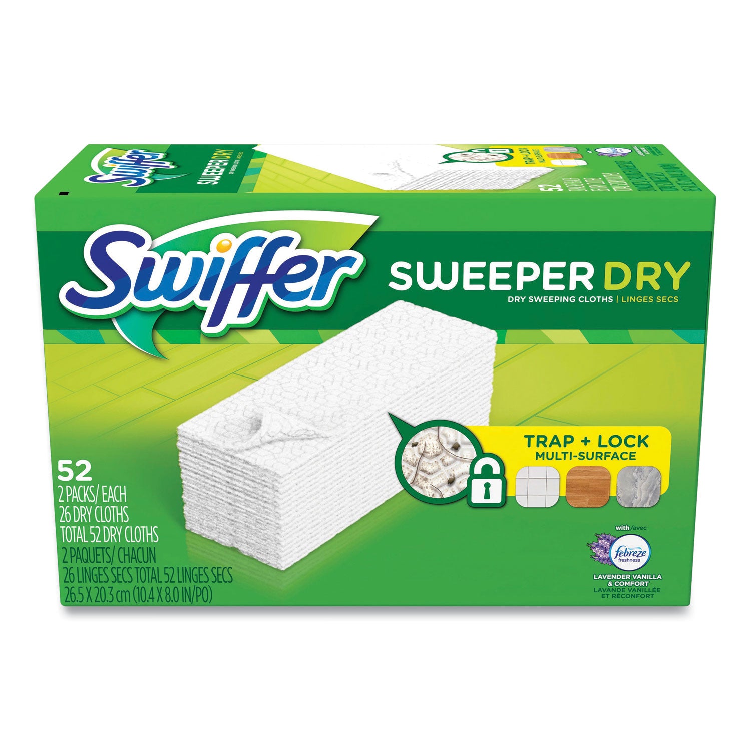 dry-refill-cloths-1-ply-1063-x-8-lavender-and-vanilla-white-52-box_pgc99039 - 1