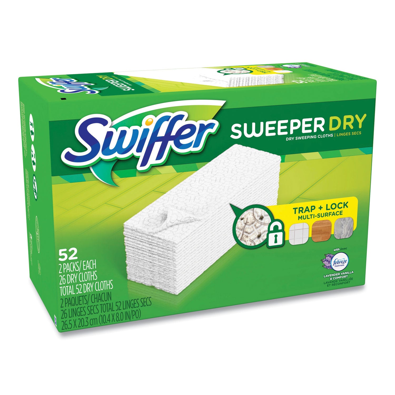 dry-refill-cloths-1-ply-1063-x-8-lavender-and-vanilla-white-52-box_pgc99039 - 2