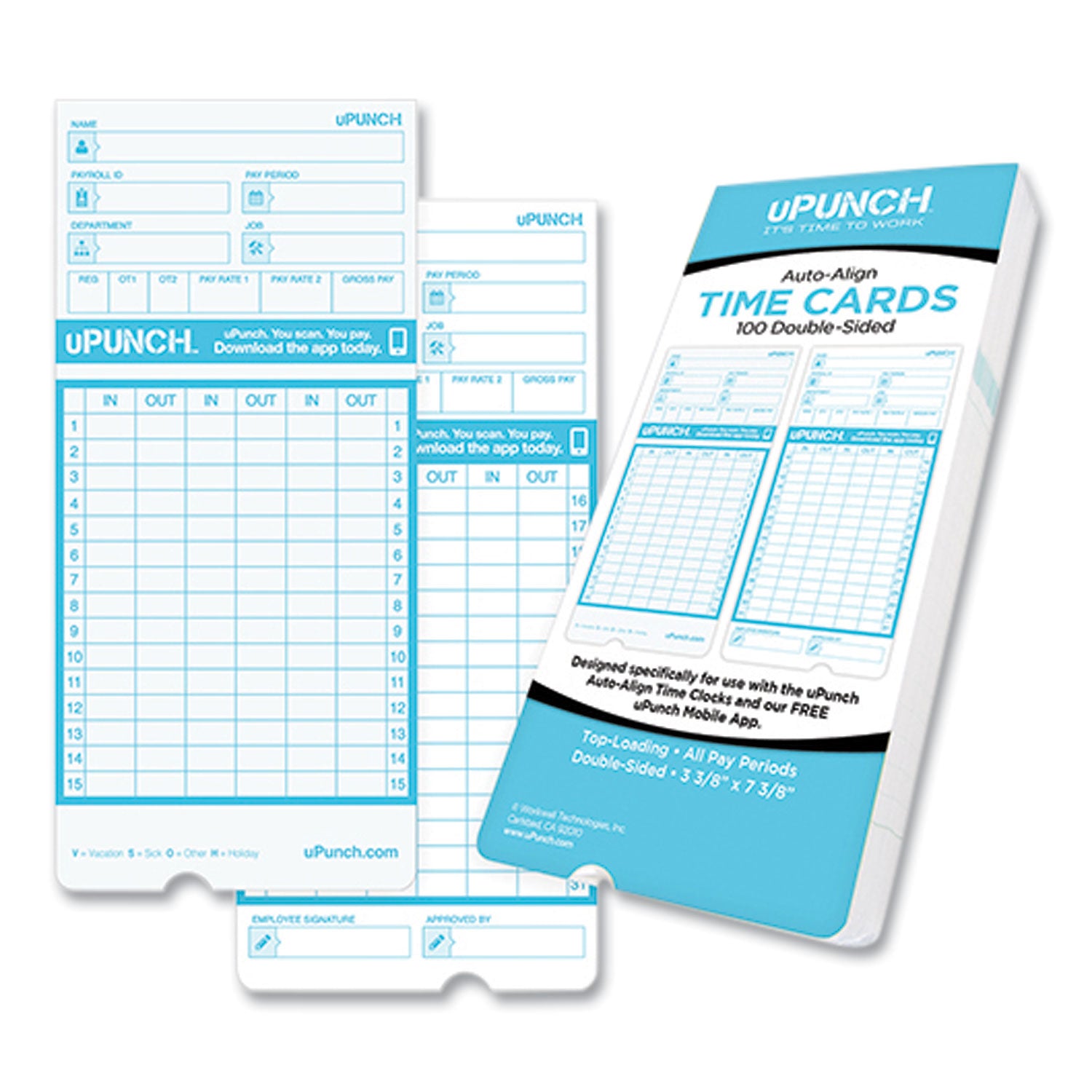 pay-to-punch-time-card-for-sb1200-time-clock-two-sides-338-x-738-100-pack_ppzcb1100 - 1