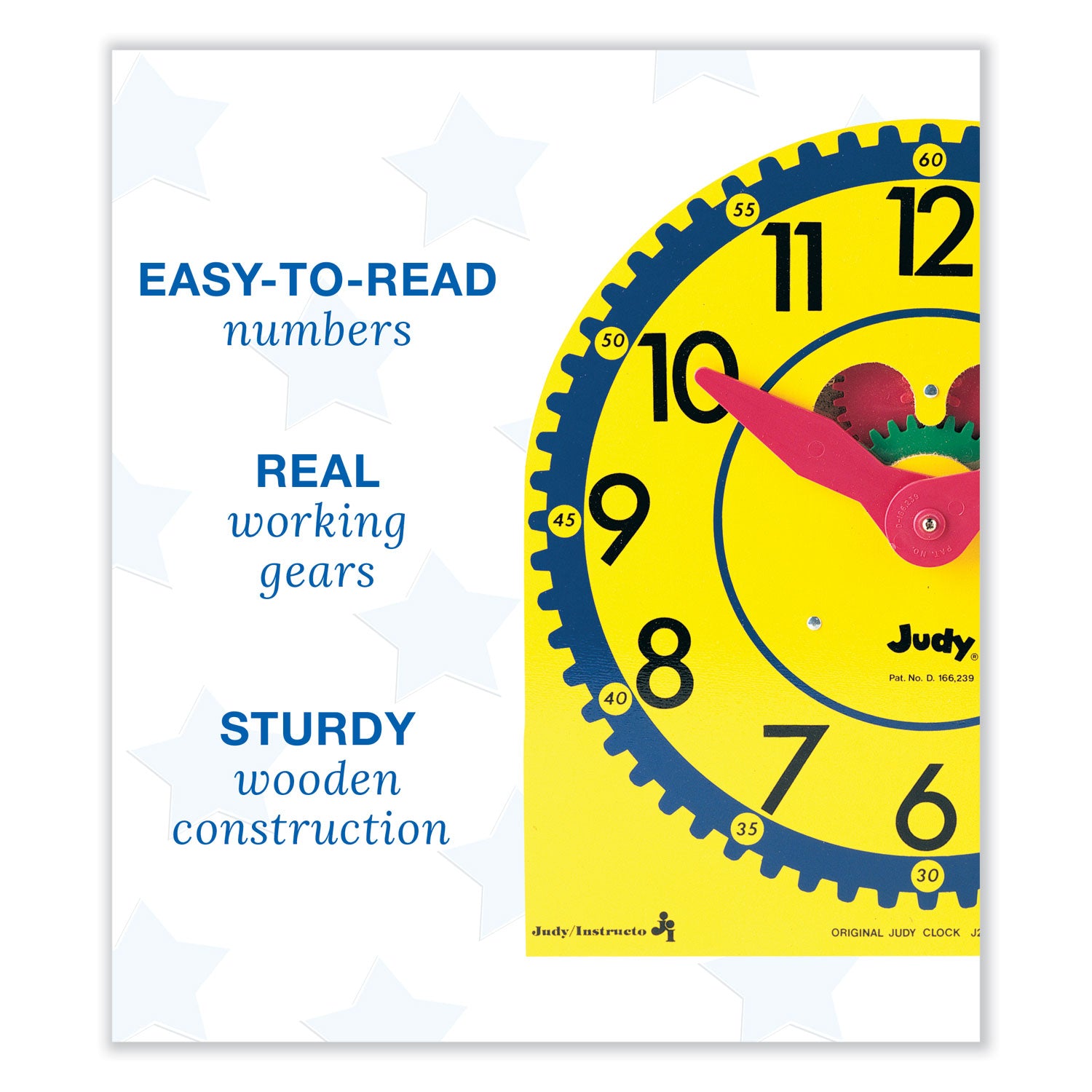 Large Judy Clock, Ages 5 to 9 -