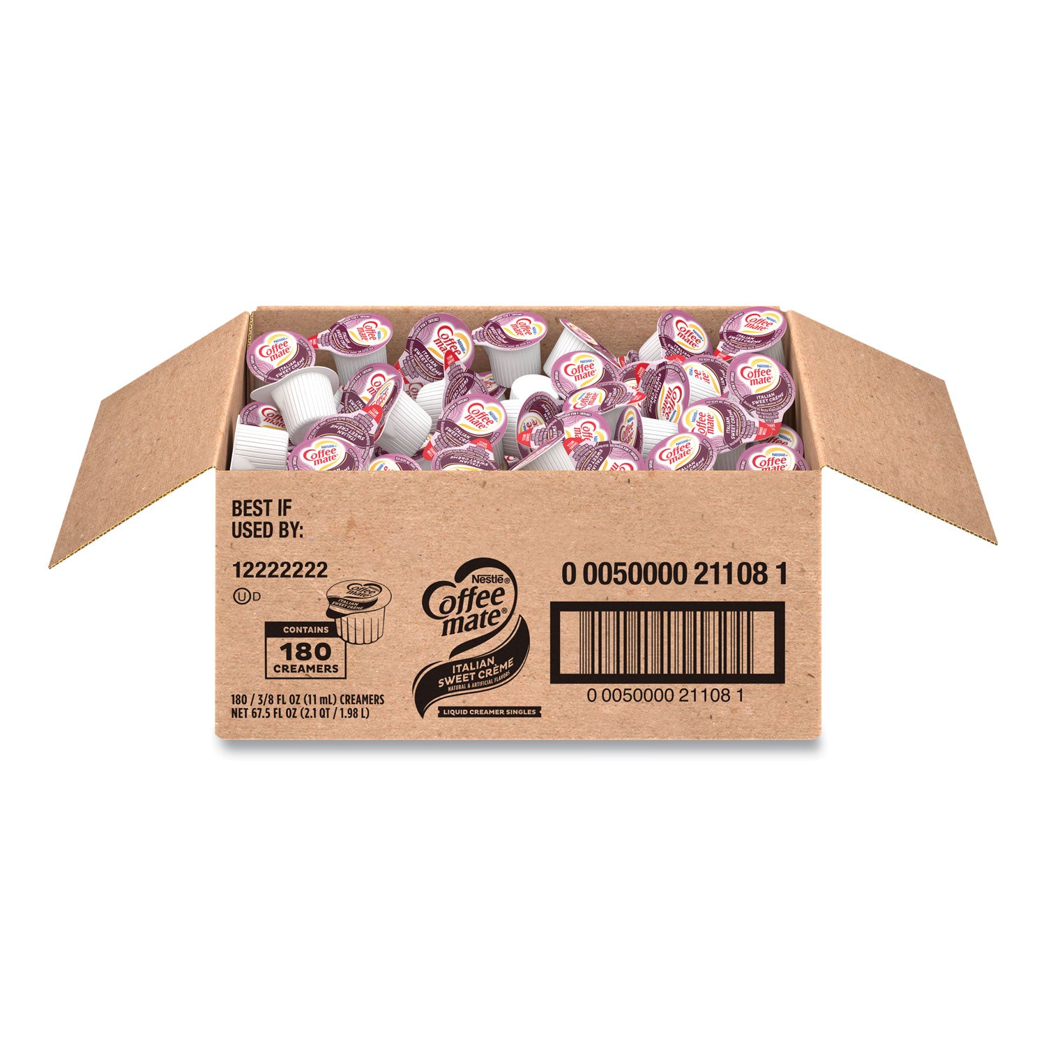 180-count-bulk-liquid-coffee-creamer-italian-sweet-creme-038-oz-180-carton_nes21108ct - 1