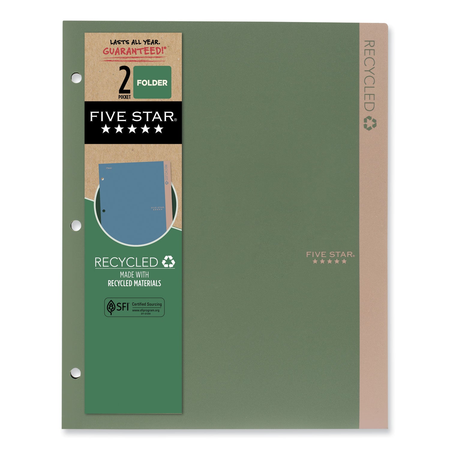 recycled-plastic-two-pocket-folder-11-x-85-randomly-assorted_mea330027 - 2