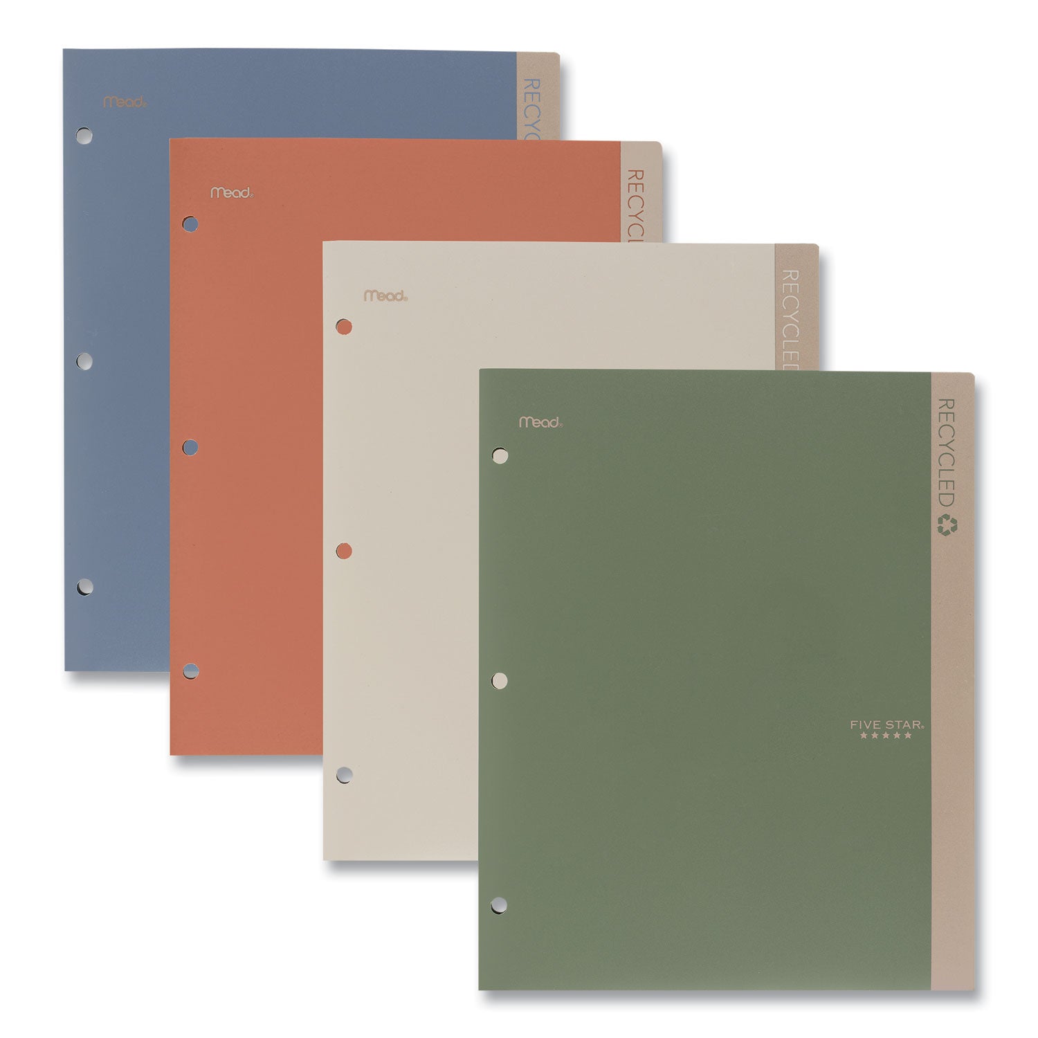 recycled-plastic-two-pocket-folder-11-x-85-randomly-assorted_mea330027 - 1