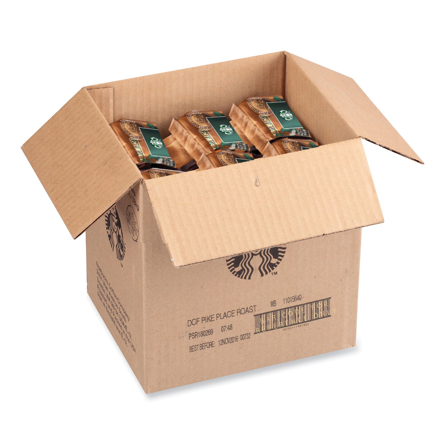 whole-bean-coffee-decaffeinated-pike-place-1-lb-bag-6-carton_sbk12540222ct - 1