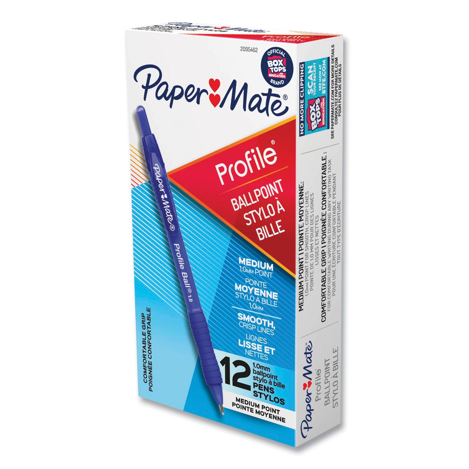profile-ballpoint-pen-retractable-medium-1-mm-blue-ink-translucent-blue-barrel-dozen_pap2095462 - 1