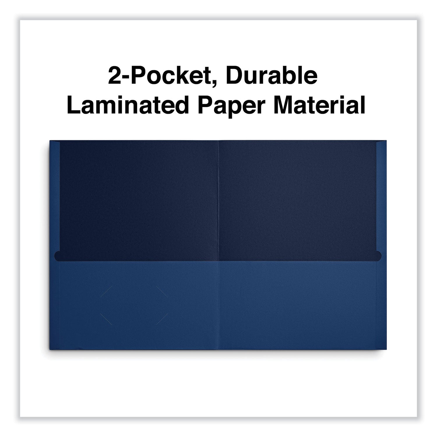 Two-Pocket Portfolio, Embossed Leather Grain Paper, 11 x 8.5, Assorted Colors, 25/Box -