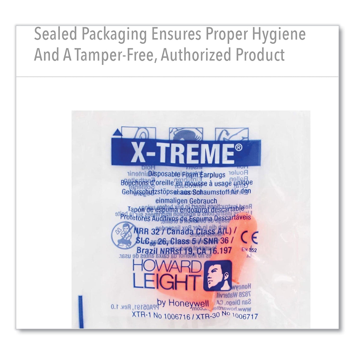 x-treme-uncorded-disposable-earplugs-uncorded-one-size-fits-most-32-db-orange-2000-carton_howxtr1 - 2