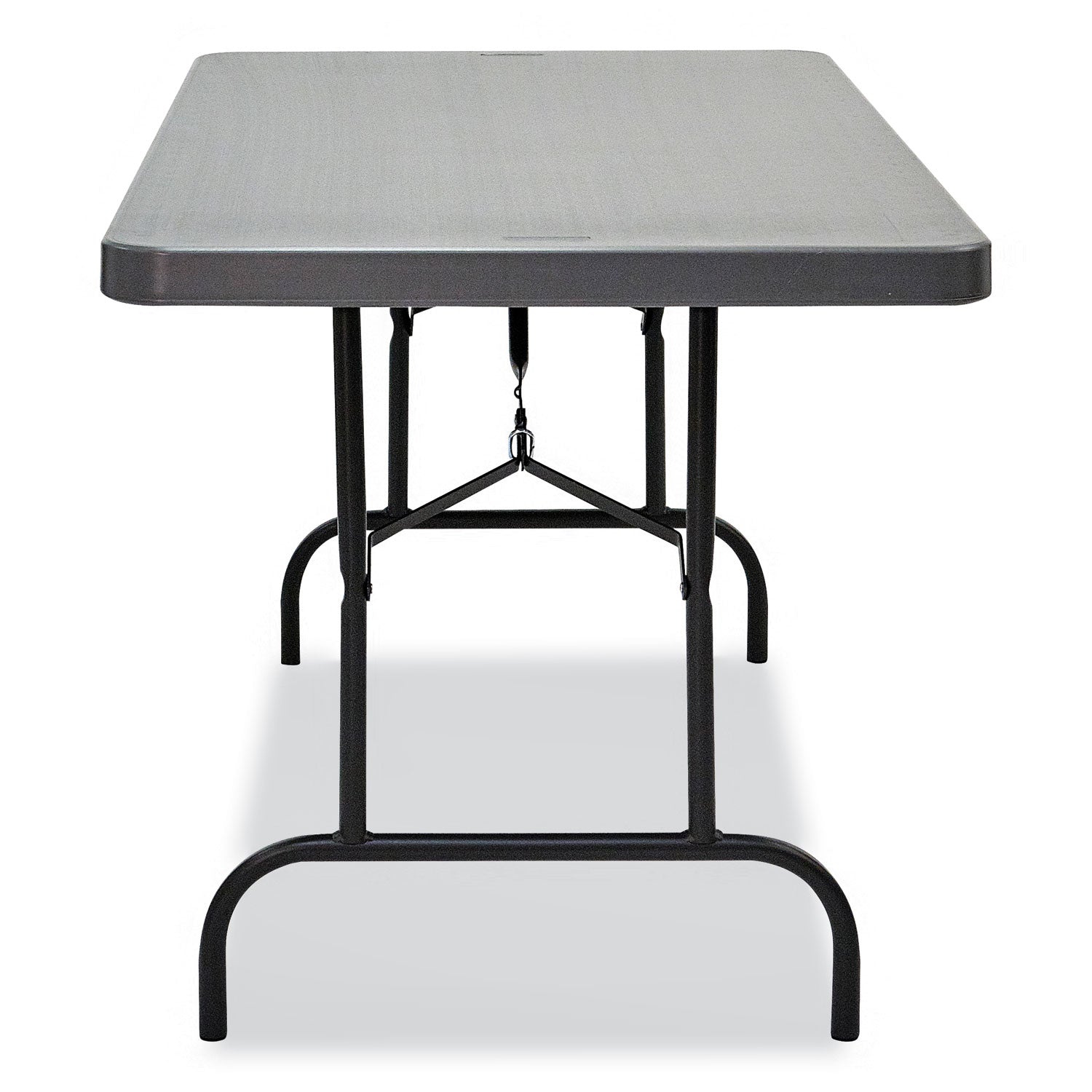 indestructable-commercial-folding-table-rectangular-60-x-30-x-29-charcoal-top-charcoal-base-legs_ice65517 - 2