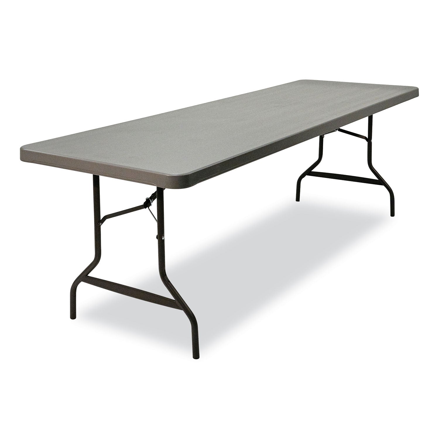 indestructable-commercial-folding-table-rectangular-96-x-30-x-29-charcoal-top-charcoal-base-legs_ice65537 - 1