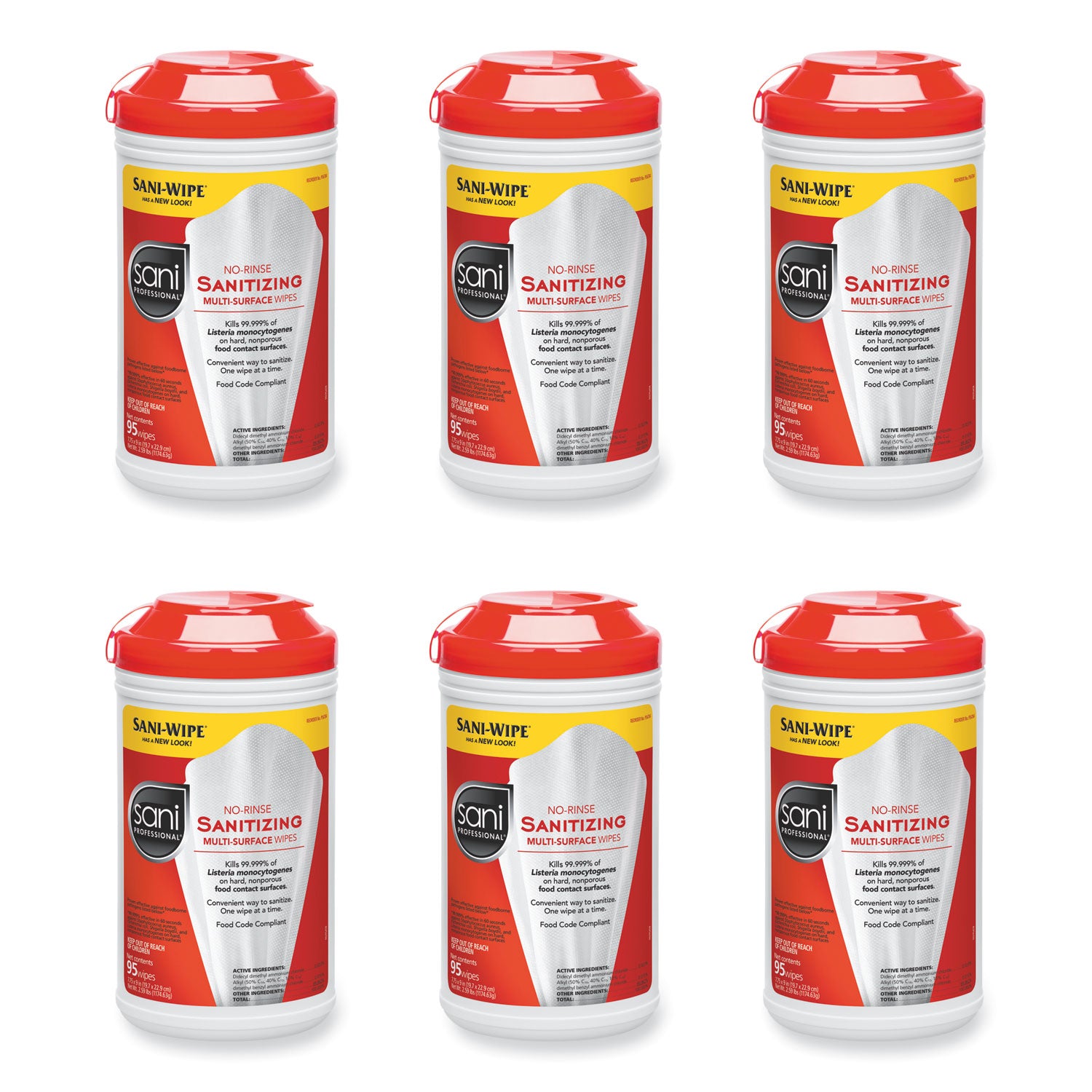 no-rinse-sanitizing-multi-surface-wipes-unscented-white-95-container-6-carton_nicp56784 - 1