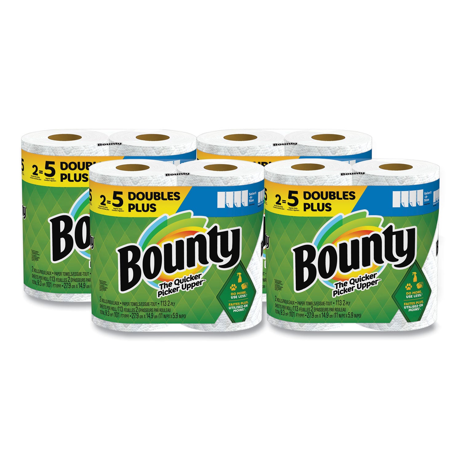 select-a-size-kitchen-roll-paper-towels-2-ply-white-6-x-11-113-sheets-roll-2-double-plus-rolls-pack-4-packs-carton_pgc08362 - 1