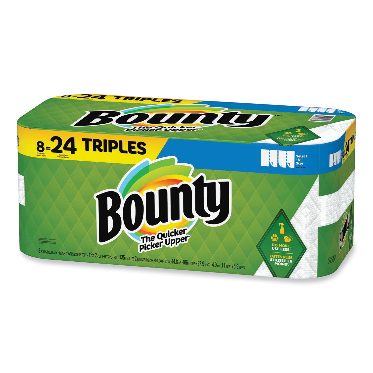 select-a-size-kitchen-roll-paper-towels-2-ply-white-6-x-11-135-sheets-roll-8-triple-rolls-carton_pgc05661 - 1