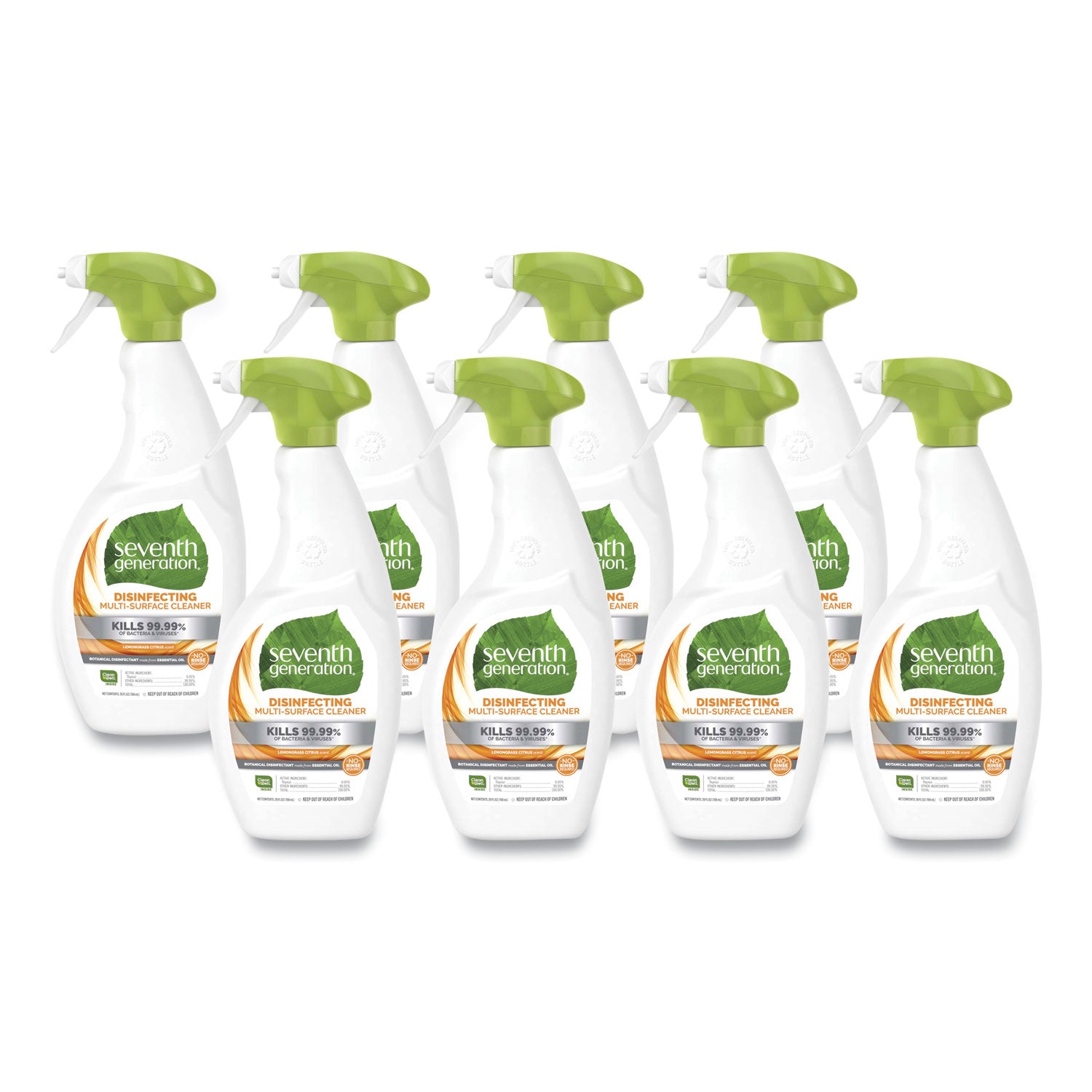 Botanical Disinfecting Multi-Surface Cleaner, 26 oz Spray Bottle, 8/Carton -