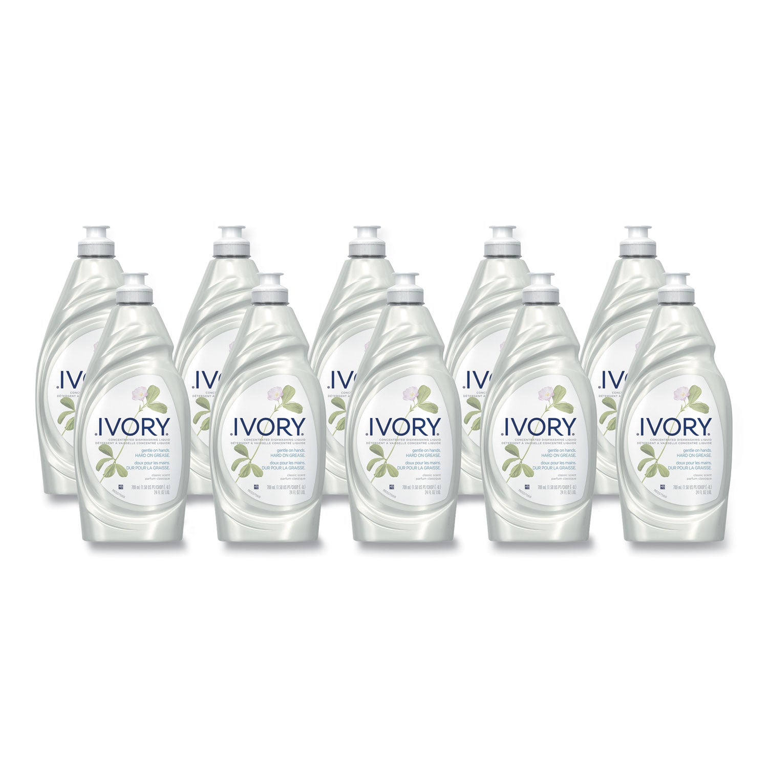 Dish Detergent, Classic Scent, 24 oz Bottle, 10/Carton -