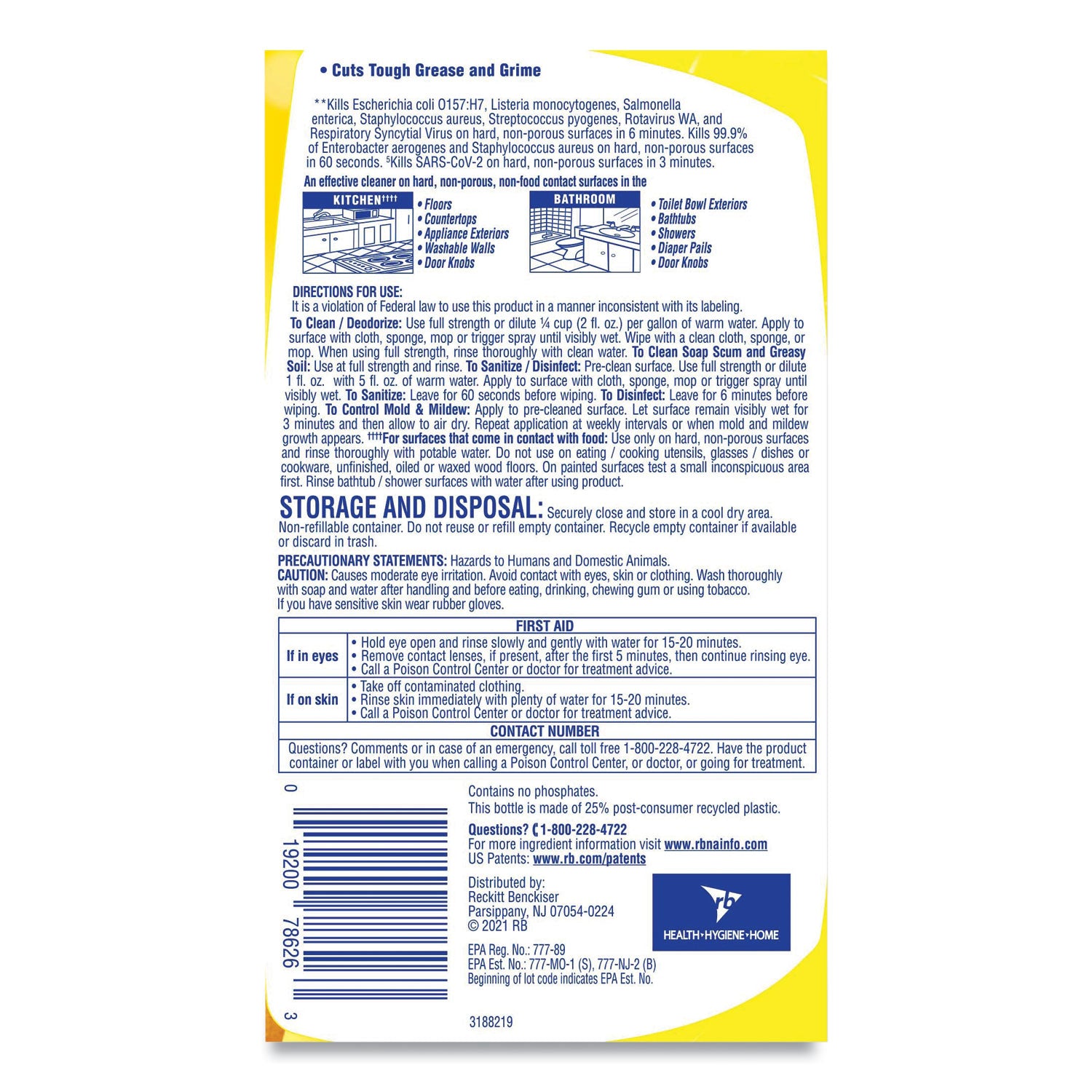 clean-and-fresh-multi-surface-cleaner-sparkling-lemon-and-sunflower-essence-40-oz-bottle-9-carton_rac78626ct - 4