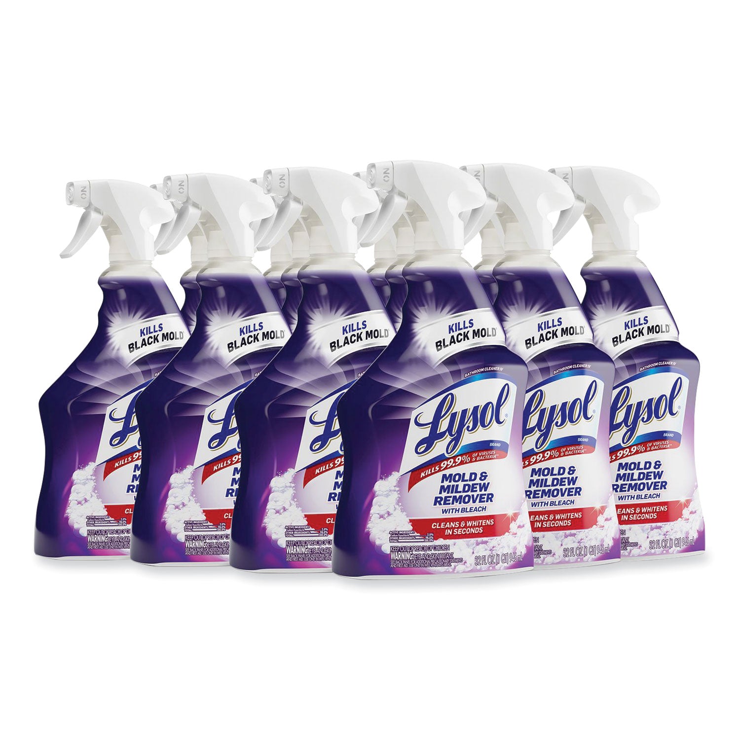 Mold and Mildew Remover with Bleach, Ready to Use, 32 oz Spray Bottle -