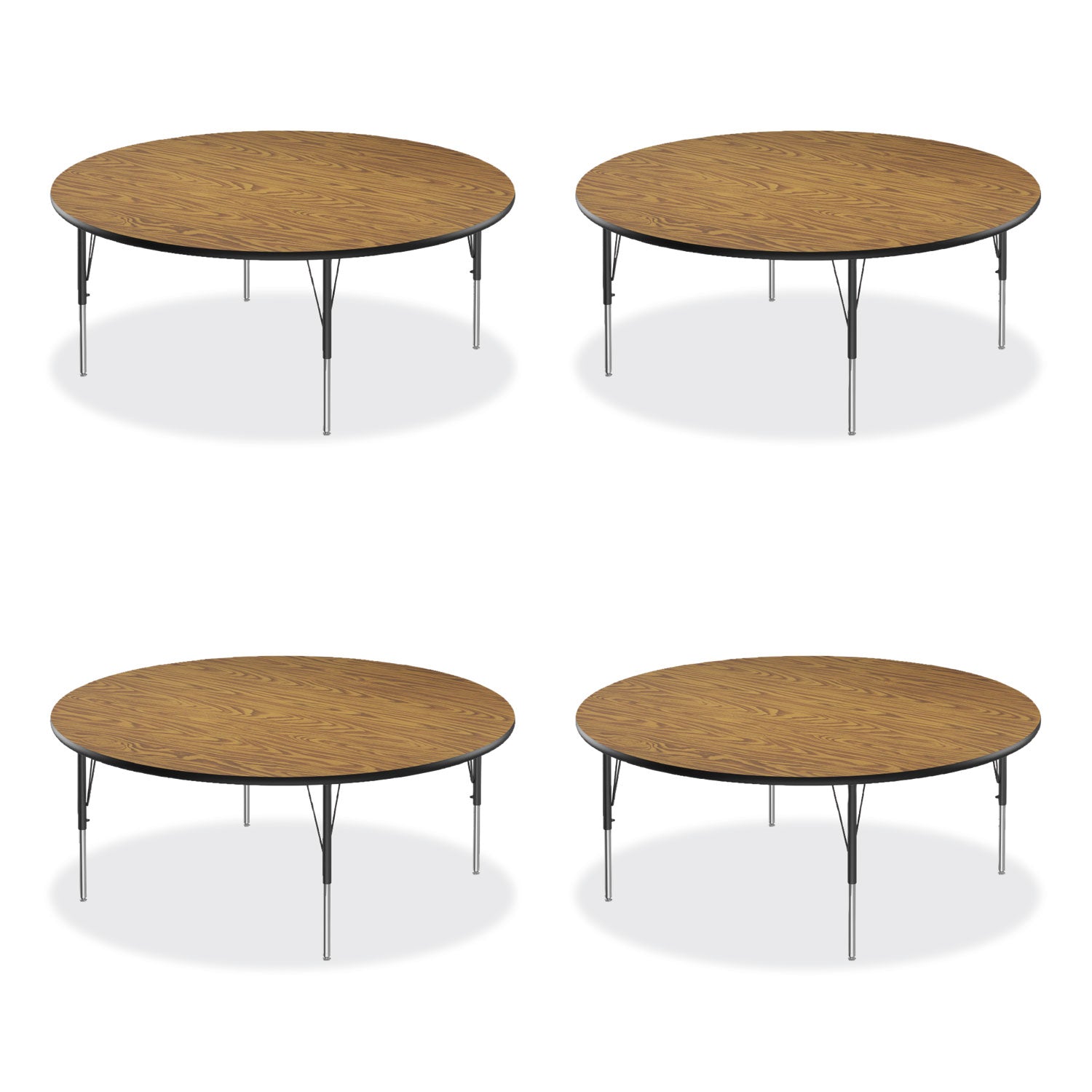 height-adjustable-activity-tables-round-60-x-19-to-29-medium-oak-top-black-legs-4-pallet-ships-in-4-6-business-days_crl60tfrd0695k4 - 1