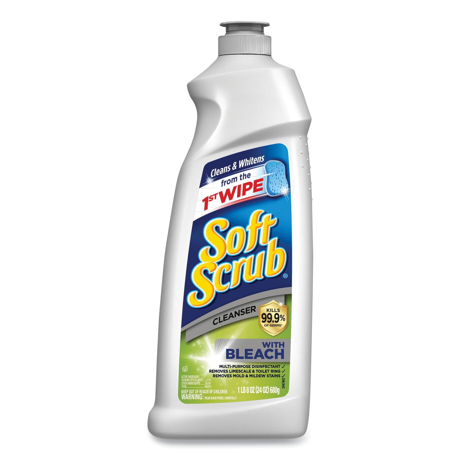 Cleanser with Bleach 24 oz Bottle, 9/Carton -
