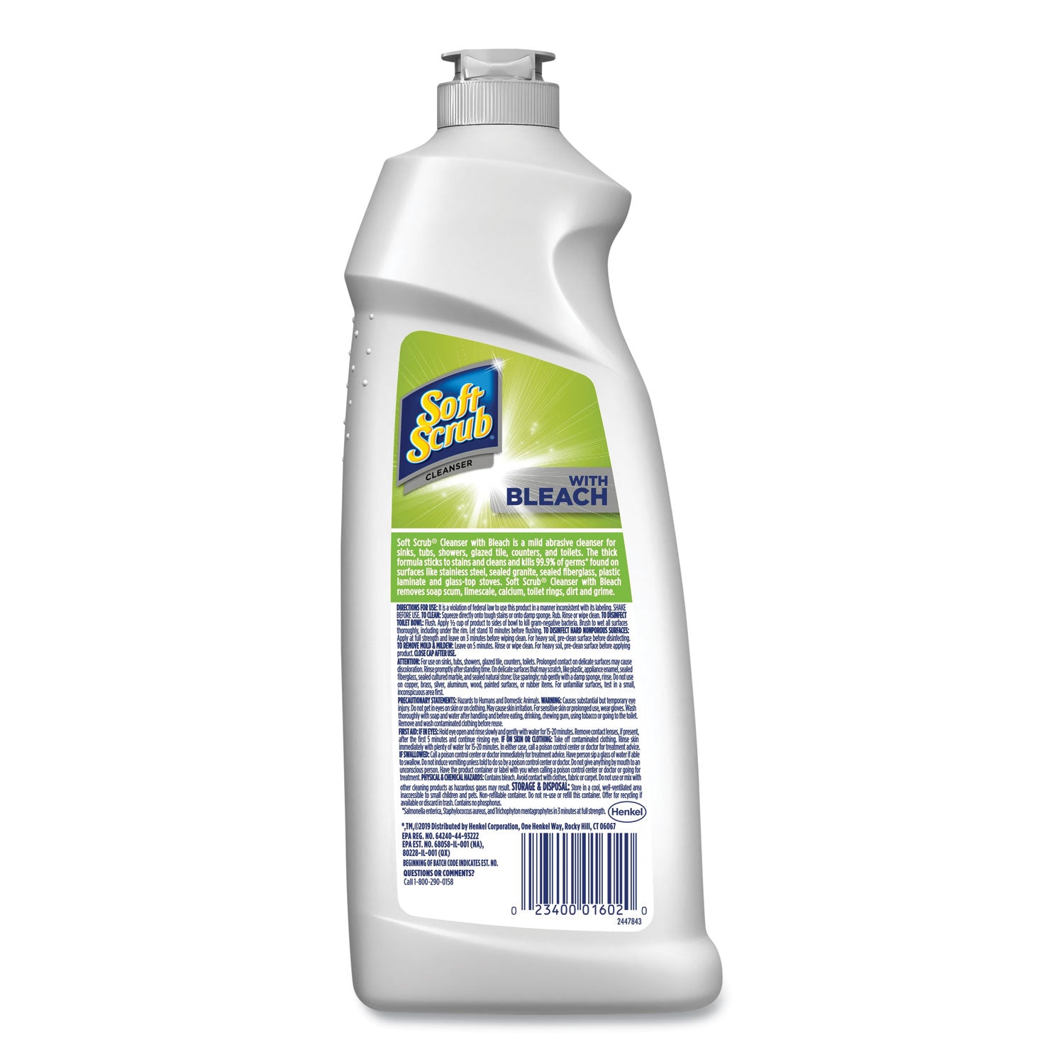 Cleanser with Bleach 24 oz Bottle, 9/Carton -