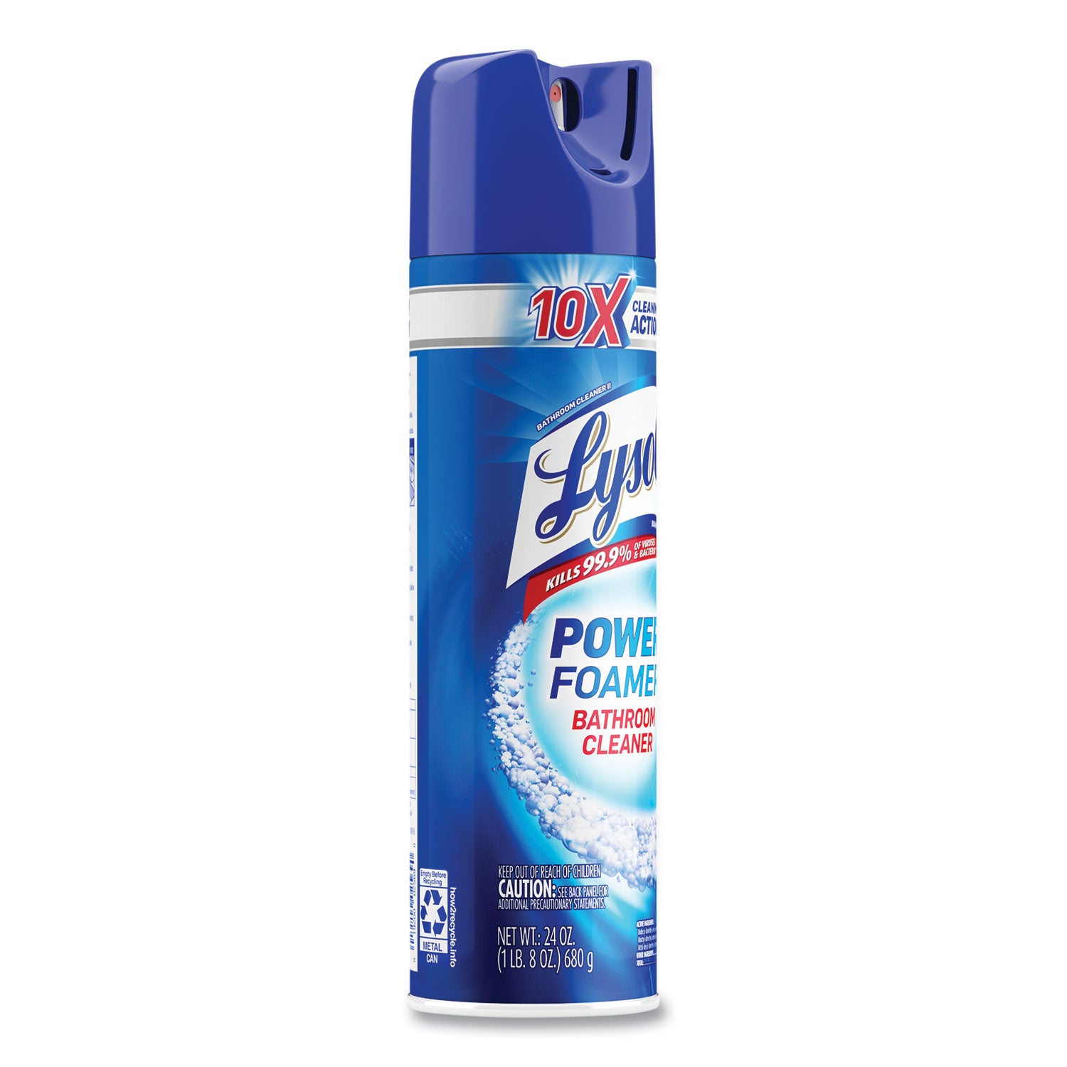 Power Foam Bathroom Cleaner, 24 oz Aerosol Spray -