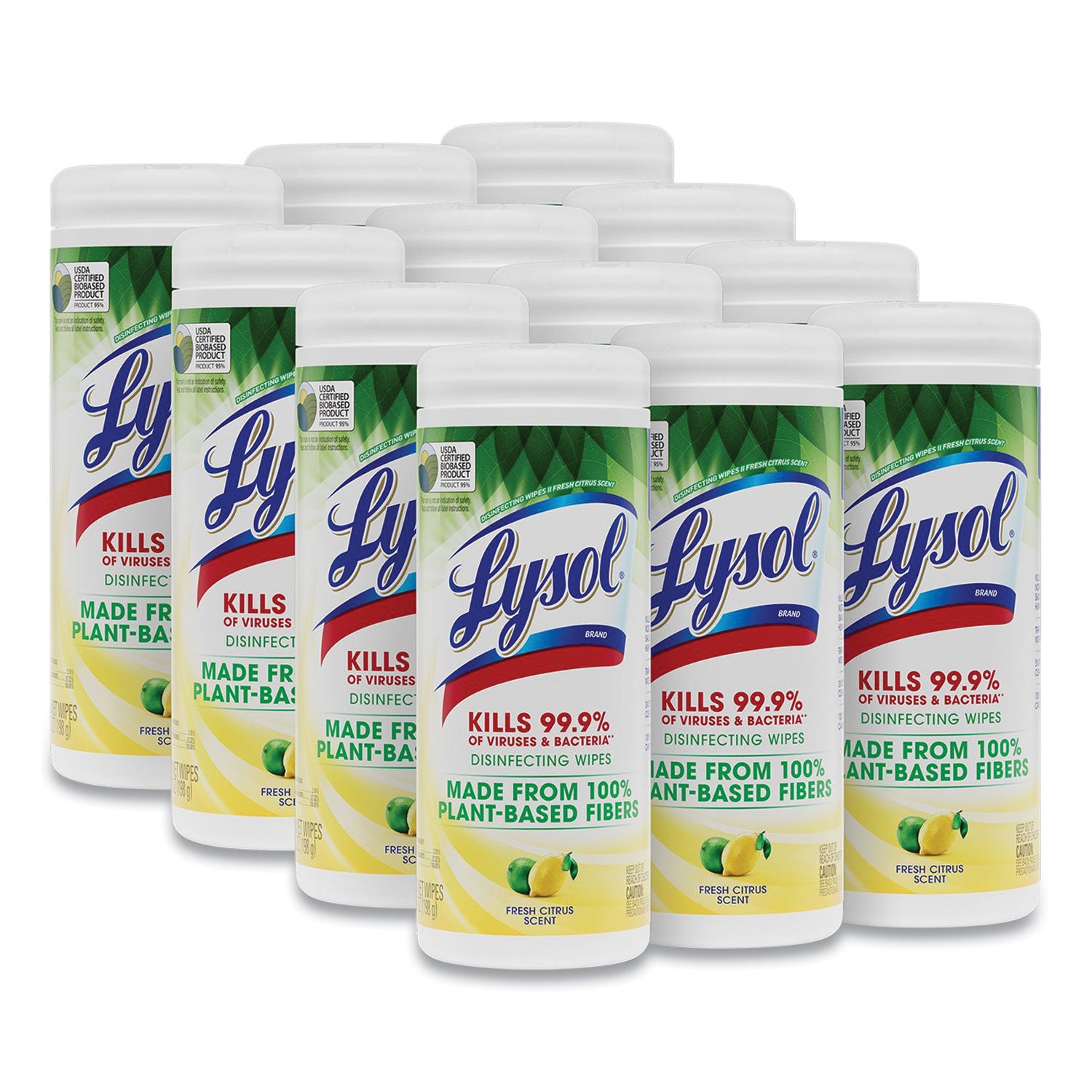 disinfecting-wipes-ii-fresh-citrus-1-ply-7-x-725-white-30-wipes-canister-12-canisters-carton_rac49130ct - 1