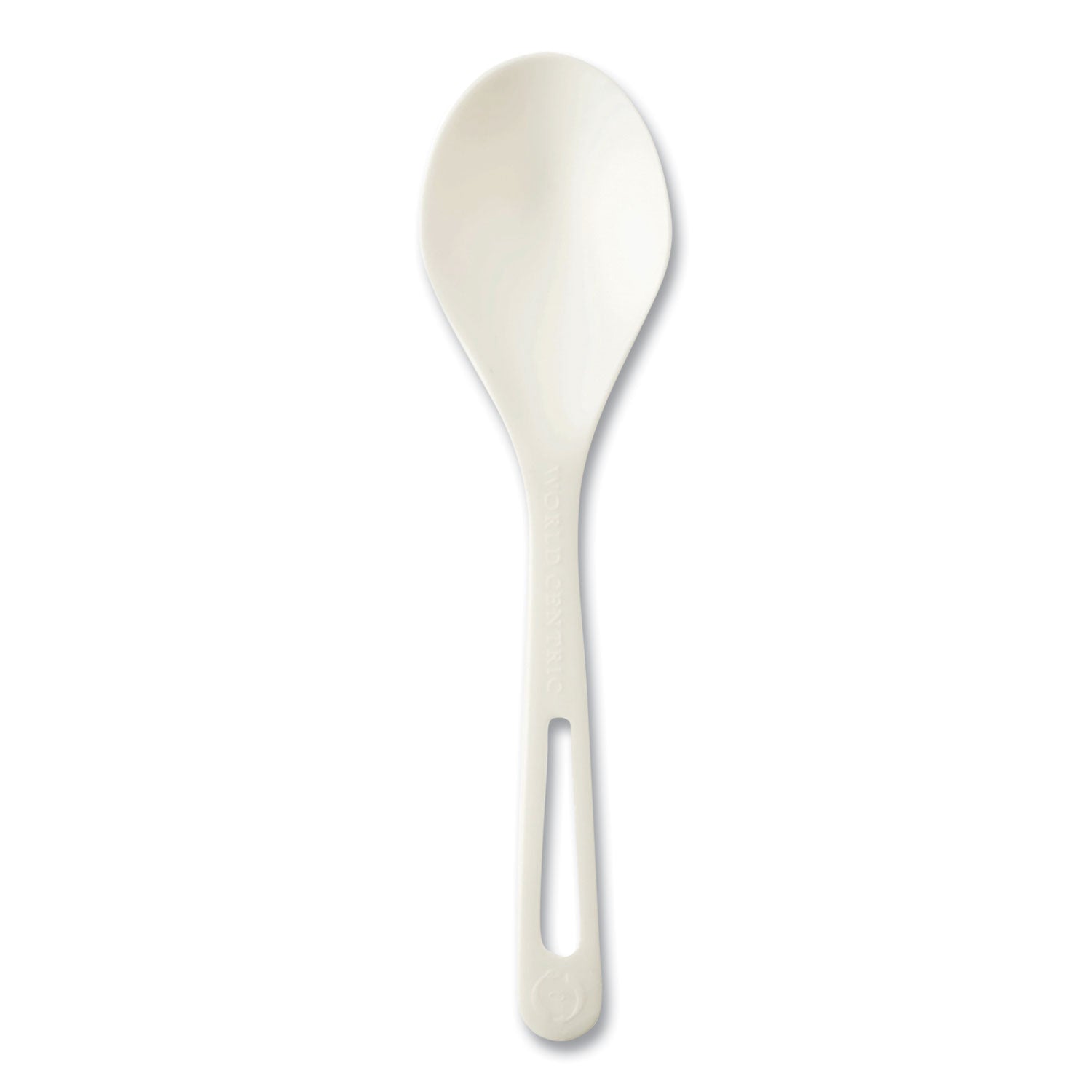 TPLA Compostable Cutlery, Soup Spoon, White, 1,000/Carton - 1
