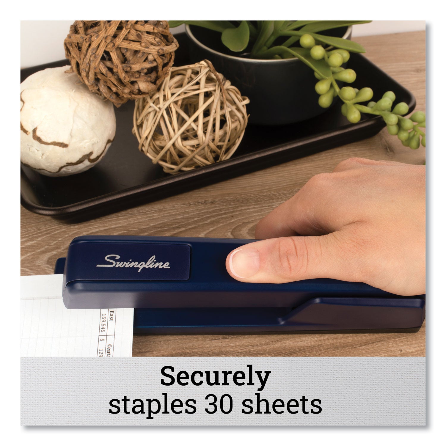747 Classic Full Strip Stapler, 30-Sheet Capacity, Royal Blue -