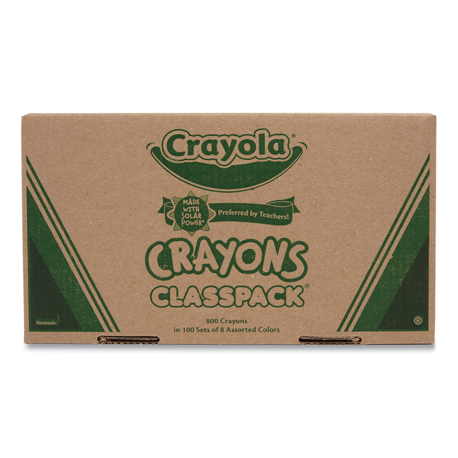 Classpack Regular Crayons, 8 Colors, 800/Box -
